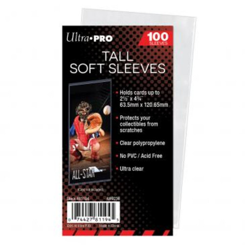 Lot of 1000 Ultra PRO 2-1/2″ x 4-3/4″~Tall Penny CARD Sleeves 10 Packs of 100