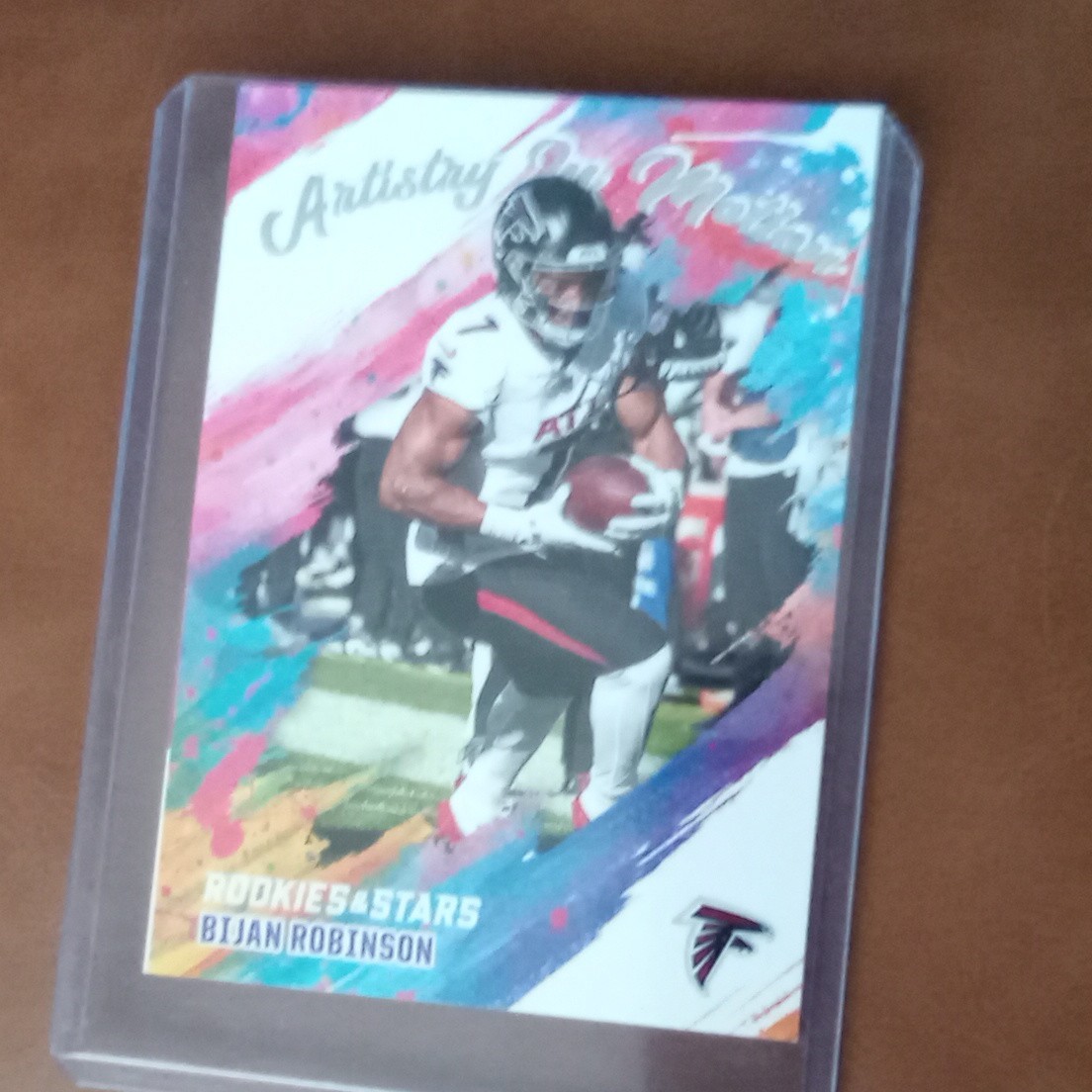 Panini Rookies & Stars Football Bijan Robinson Falcons #1 Artistry in Motion