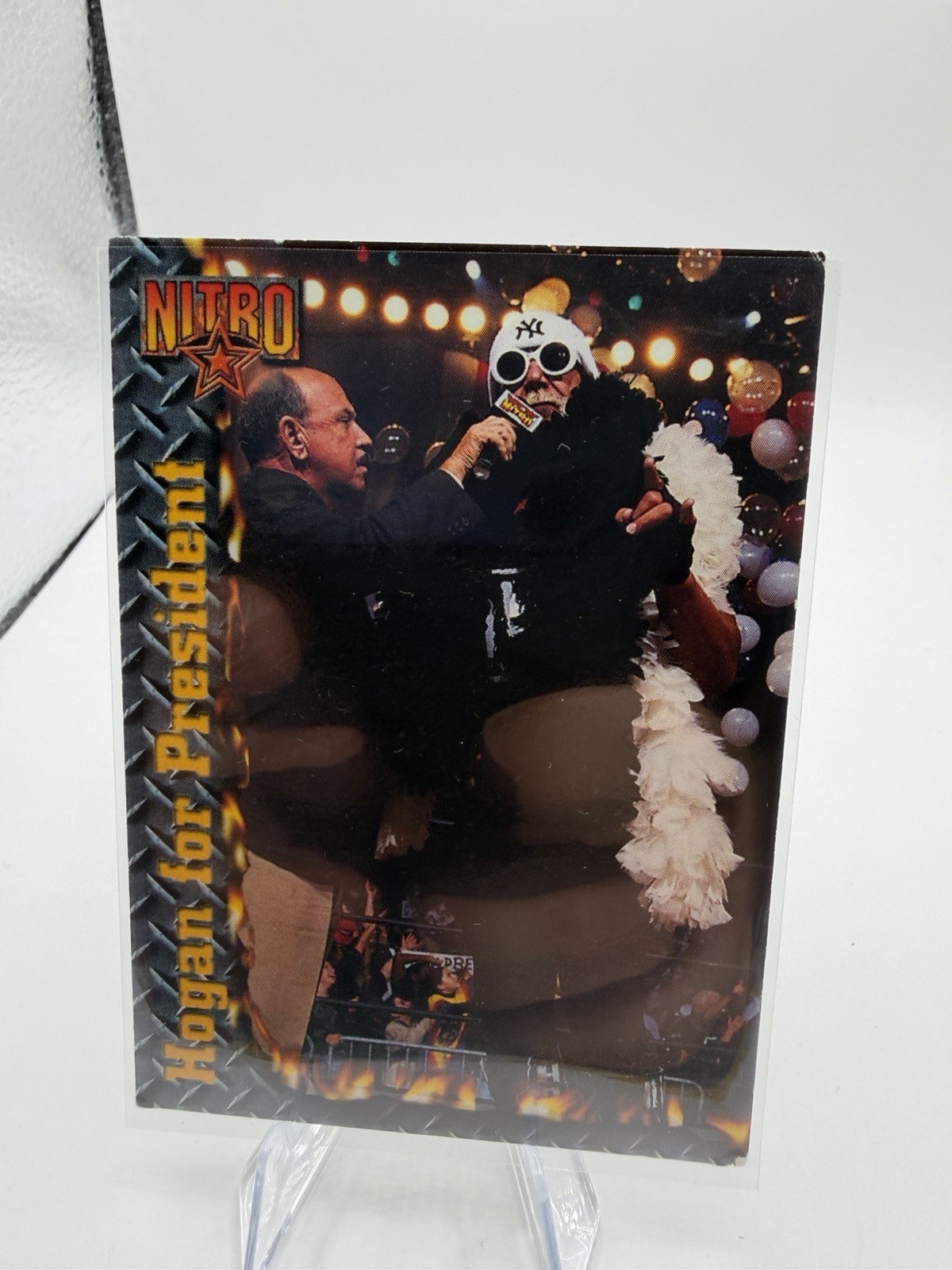1999 Topps WCW/nWo Nitro Hollywood Hulk Hogan for President #67 WWF Legend WWE