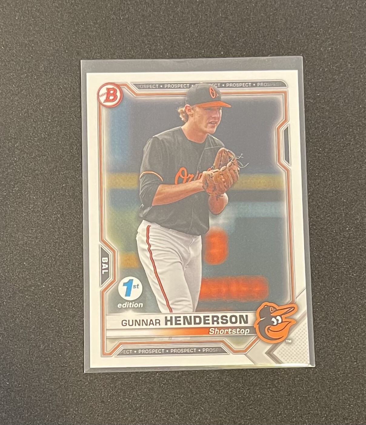 2021 Bowman 1st Edition Base #BFE-49 Gunnar Henderson – Baltimore Orioles