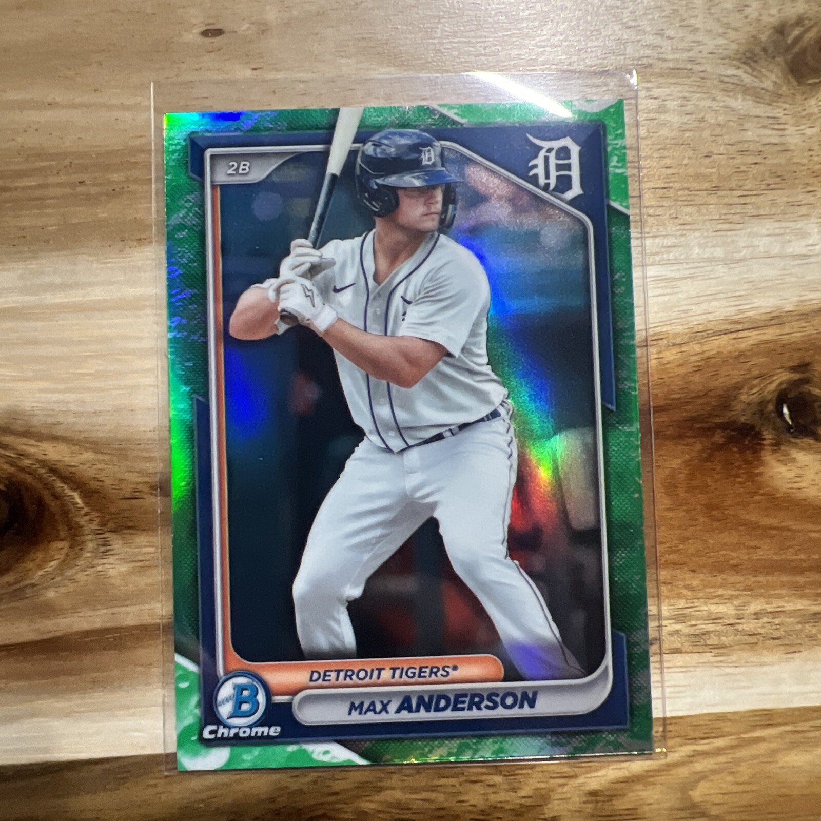 2024 Bowman #BCP-128 MAX ANDERSON Chrome Prospects Lunar Glow Refractor