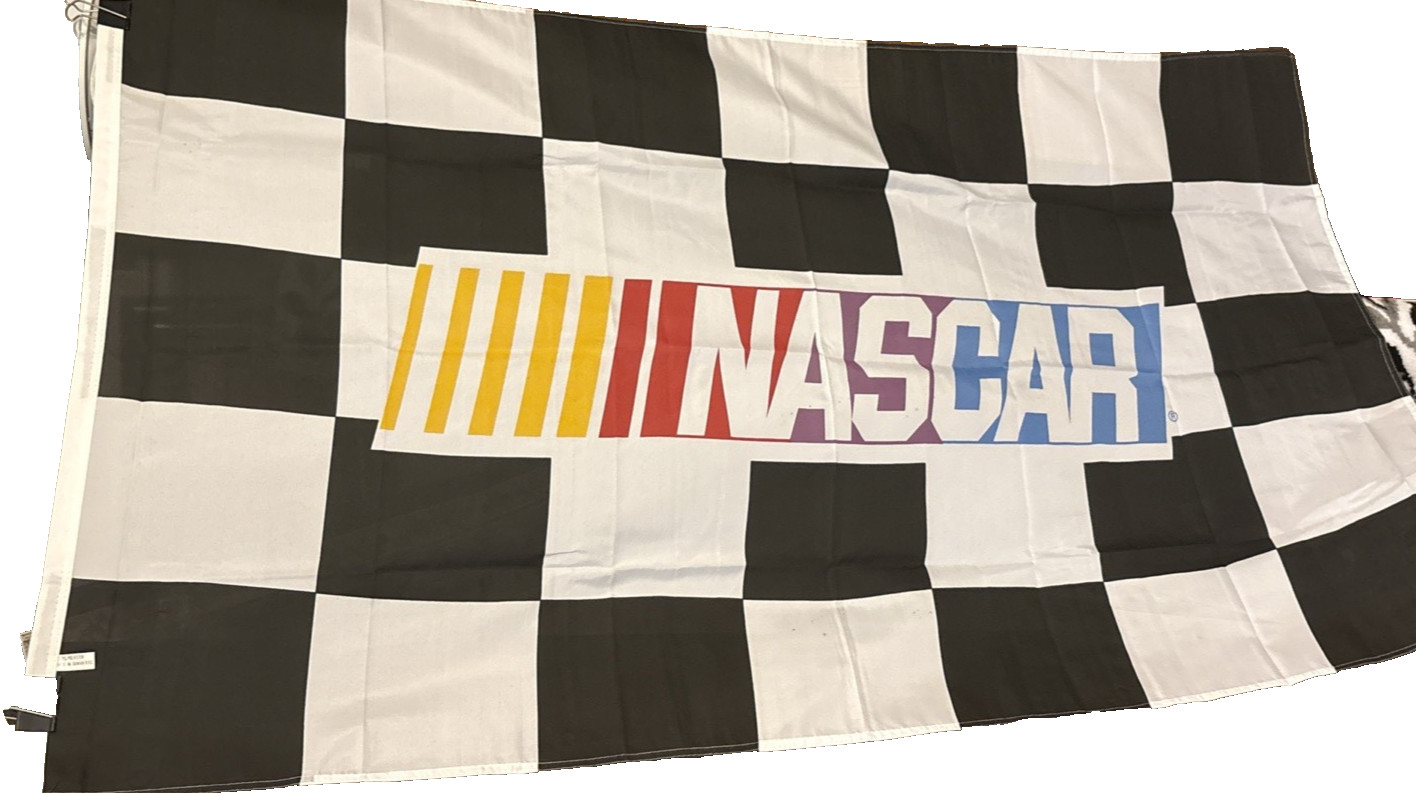 NASCAR SINGLE SIDED 3 by 5 FLAG ! FAST SHIPPING ! IRREGULAR !