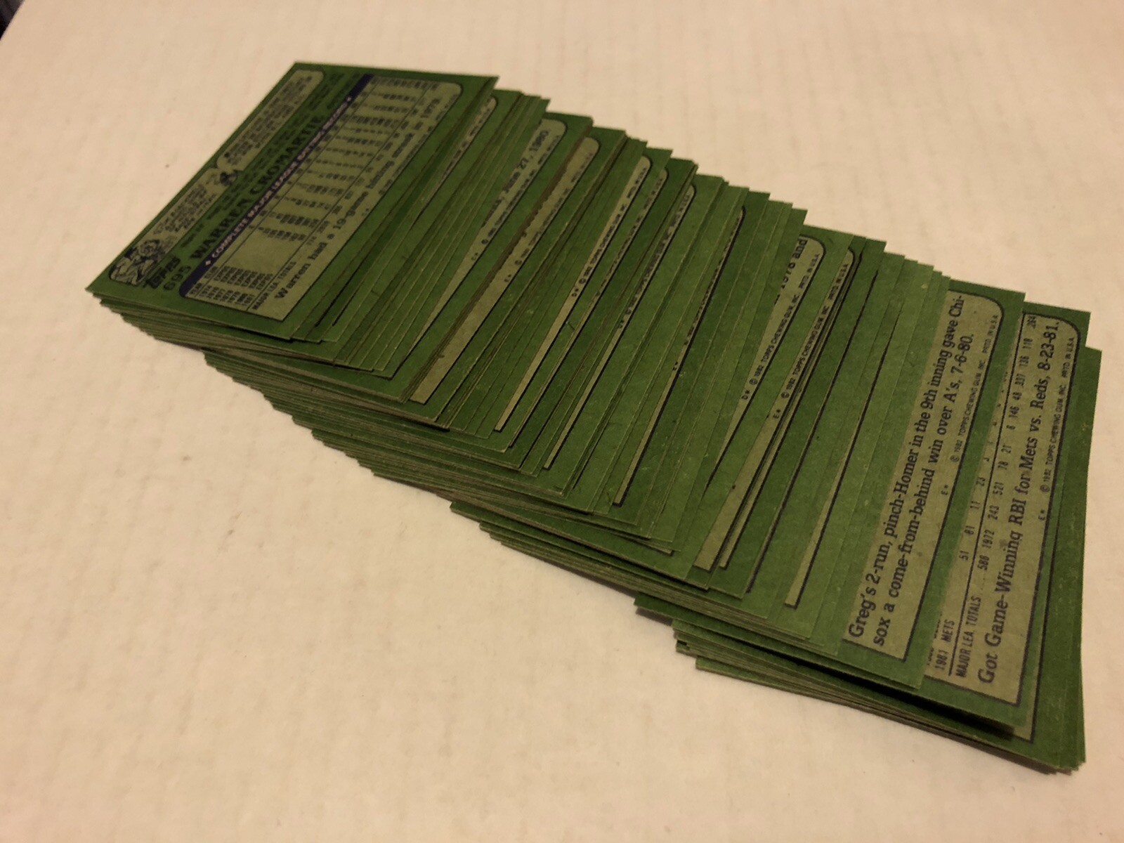 1982 1983 1984 & 1985 Topps Baseball Commons Pick 20 @ $.05/each