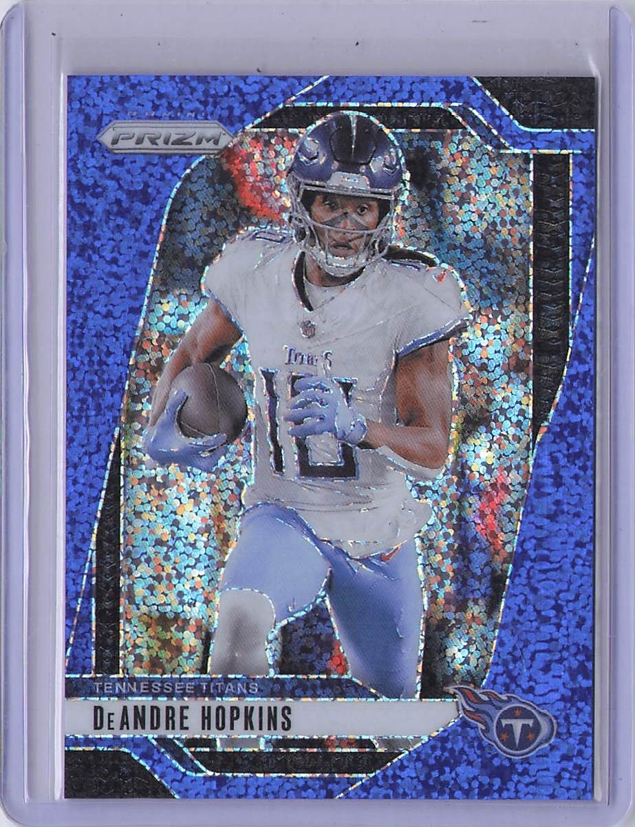 2024 Panini Prizm #279 DeAndre Hopkins Blue Sparkle #/96