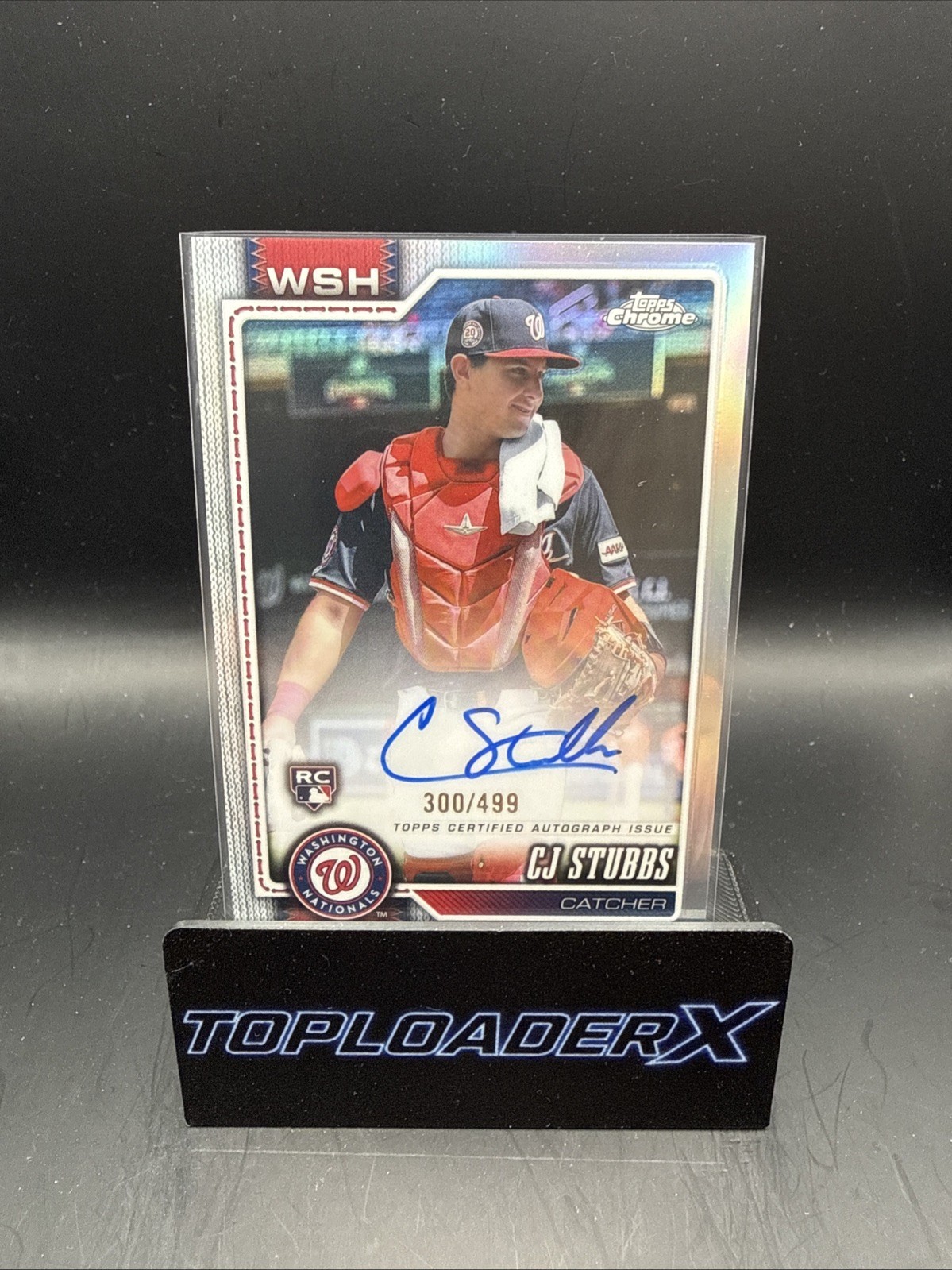 2026 Topps Chrome Baseball CJ Stubbs Rookie Autograph Refractor /499 NATIONALS