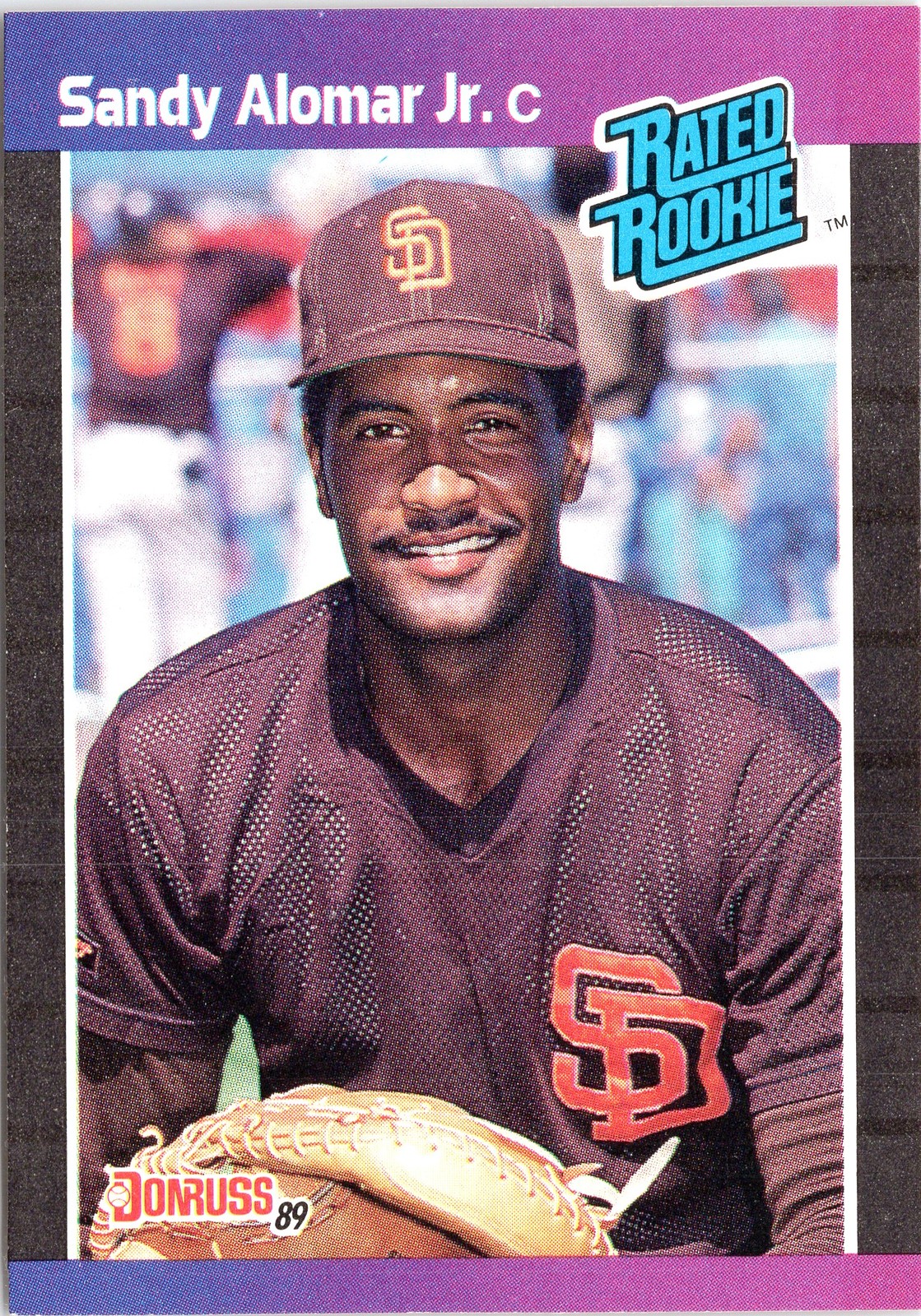 Sandy Alomar Jr. 1989 Donruss #28 Rookie San Diego Padres