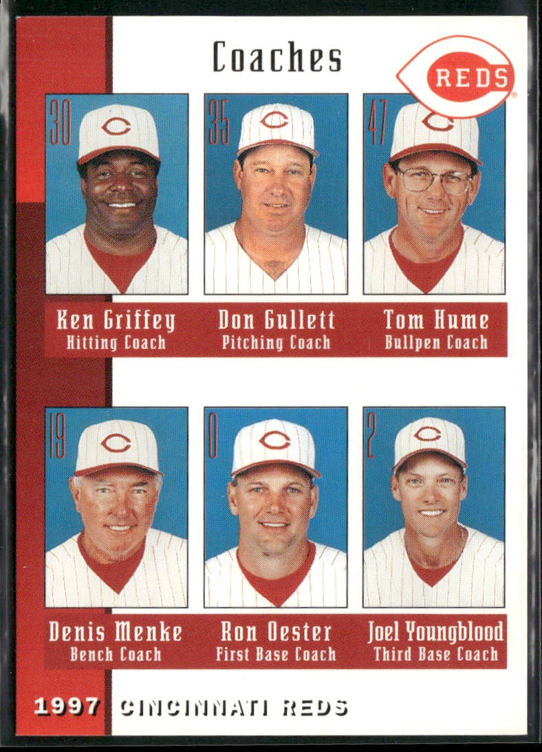 1997 Kahn’s Cincinnati Reds Coaches #NNO Cincinnati Reds