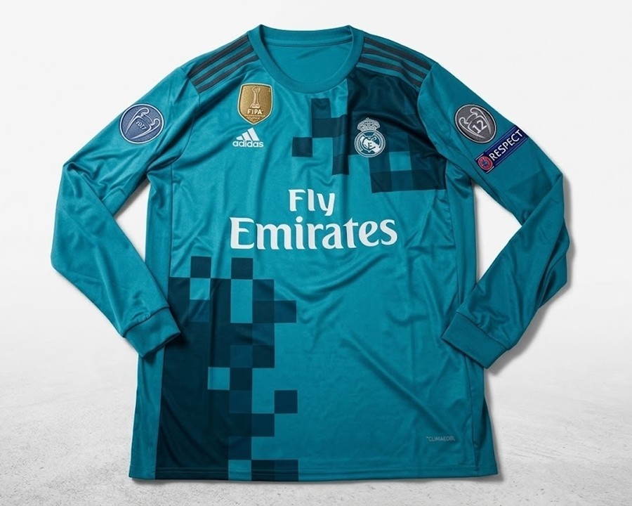Real Madrid 2017-18 Third Long Sleeve Ronaldo #7 UEFA Champions League Jersey