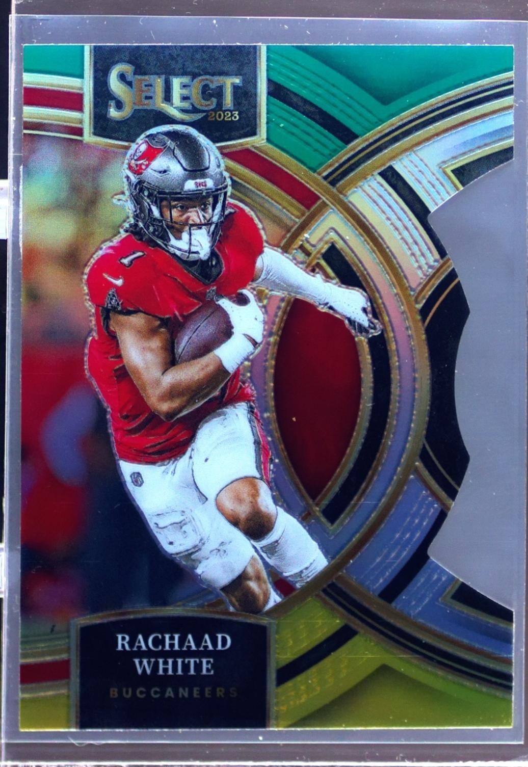 2023 Select Rachaad White Green and Yellow Prizms Die Cuts #197 Buccaneers