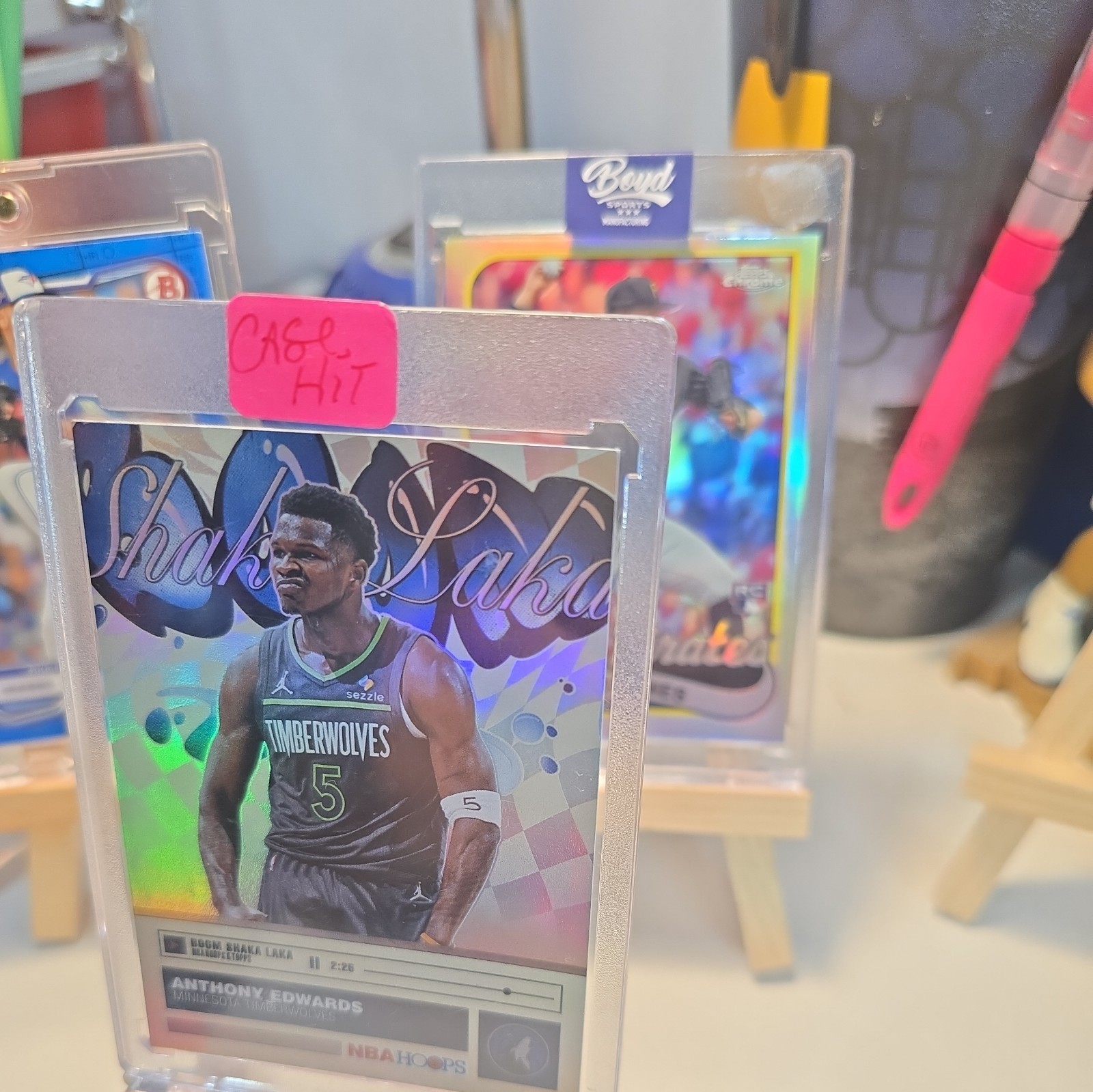2025-26 NBA Hoops – Anthony Edwards – #BO-6 Boom Shaka Laka Case Hit SSP