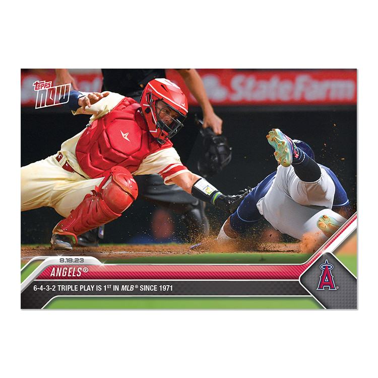 2023 MLB Topps Now #726 ANGELS 6-4-3-2 Triple Play 1st Since 1971 *IN HAND