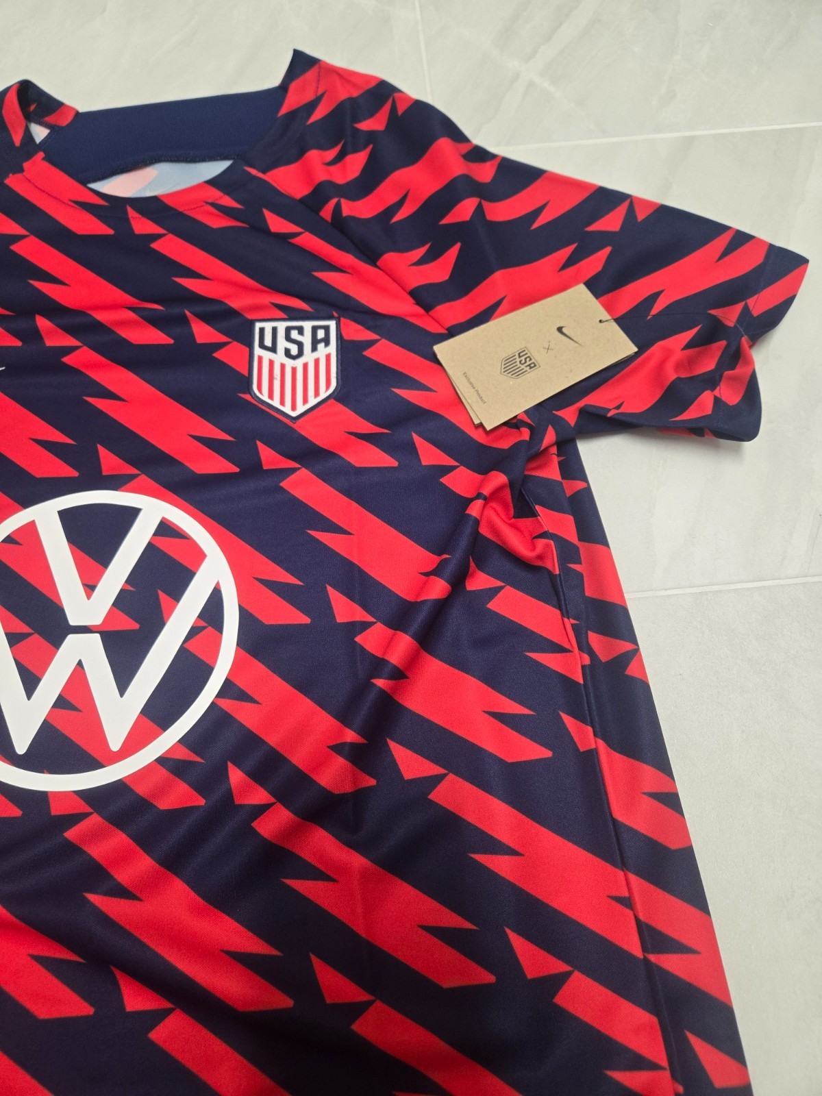 NWT Nike Mens Team USA United States Academy Pro Top Jersey – Red – FREE SHIP