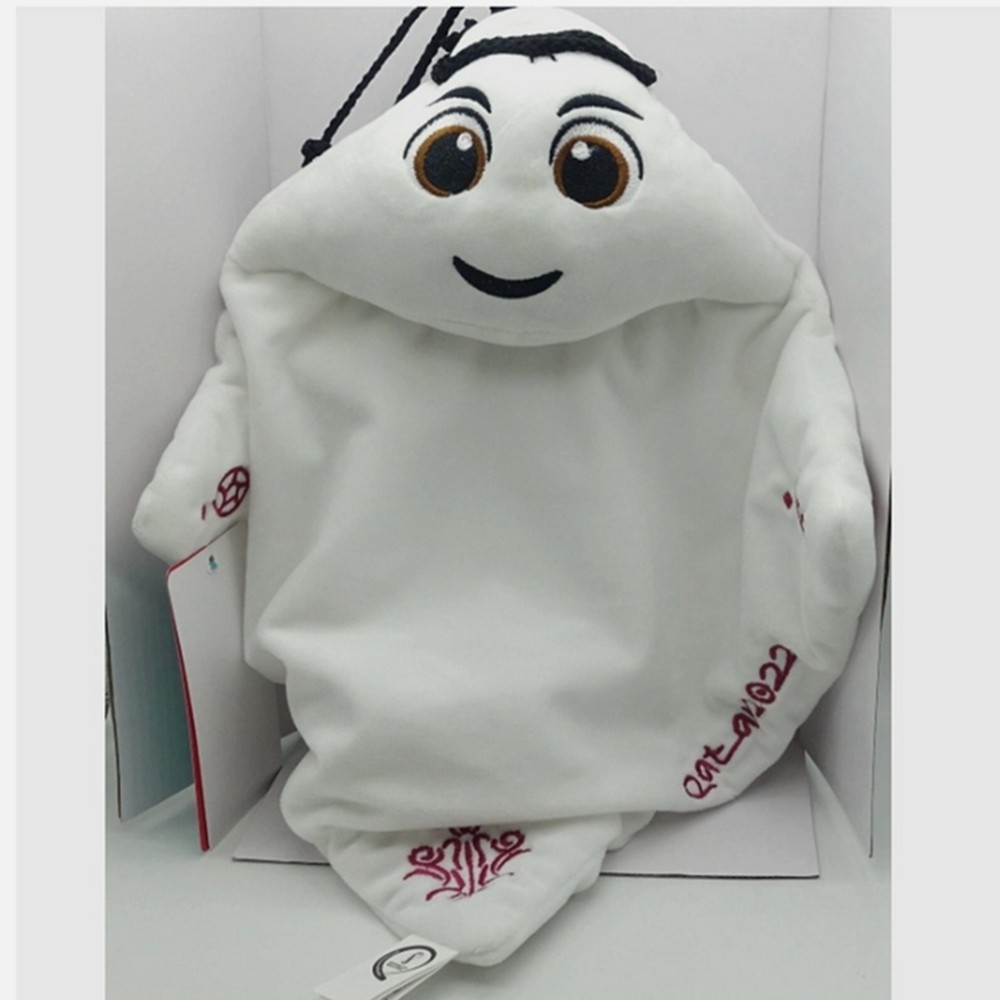 Qatar 2022 World Cup La’eeb Plush Doll Mascot with Box Collectible
