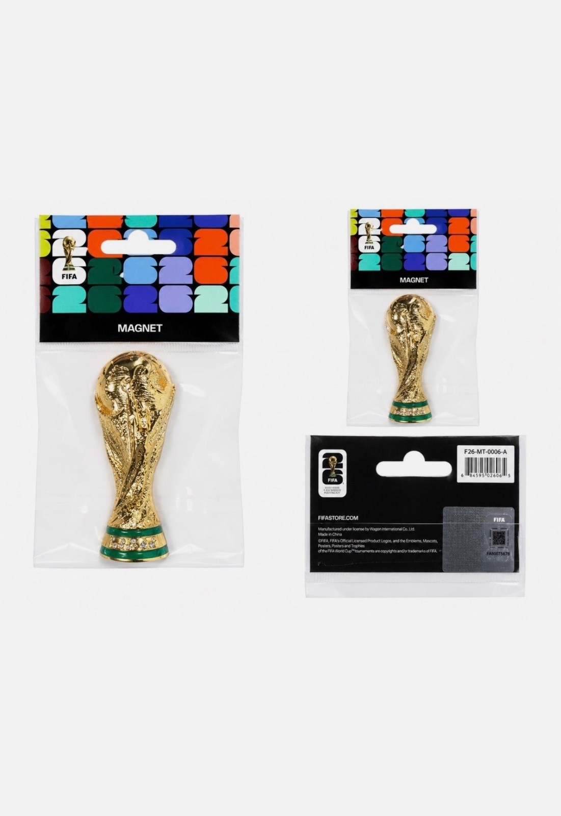 2026 Fifa World Cup Trophy 3.5″ Inch Trophy Fridge Magnet, New Sealed