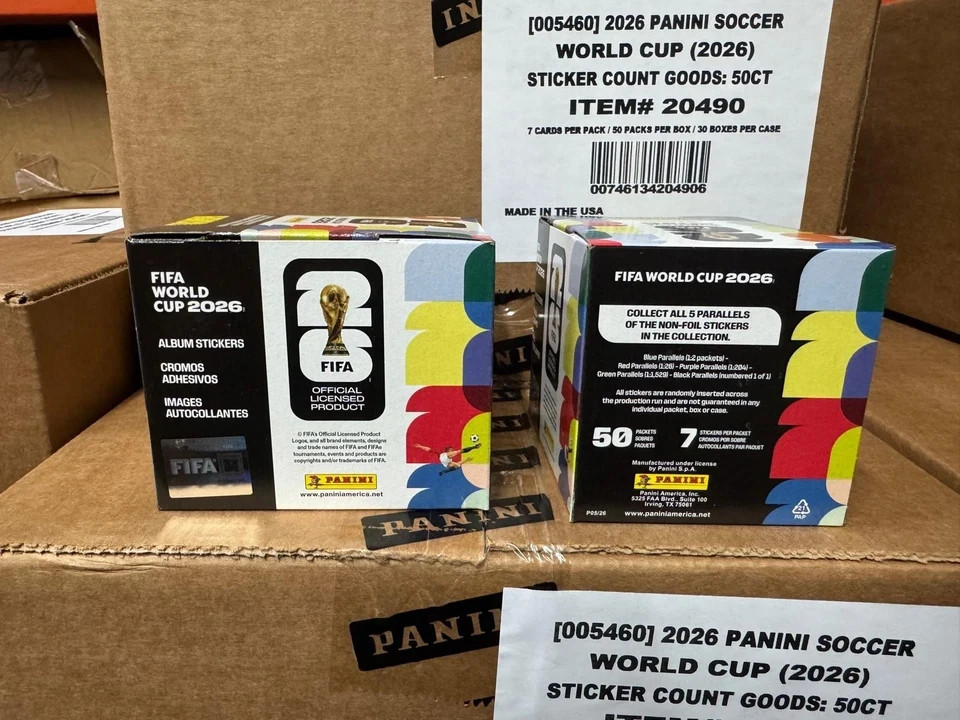 Panini FIFA World Cup 2026 Sticker Box 2 x Boxes Official – SAME DAY SHIPPING!!!