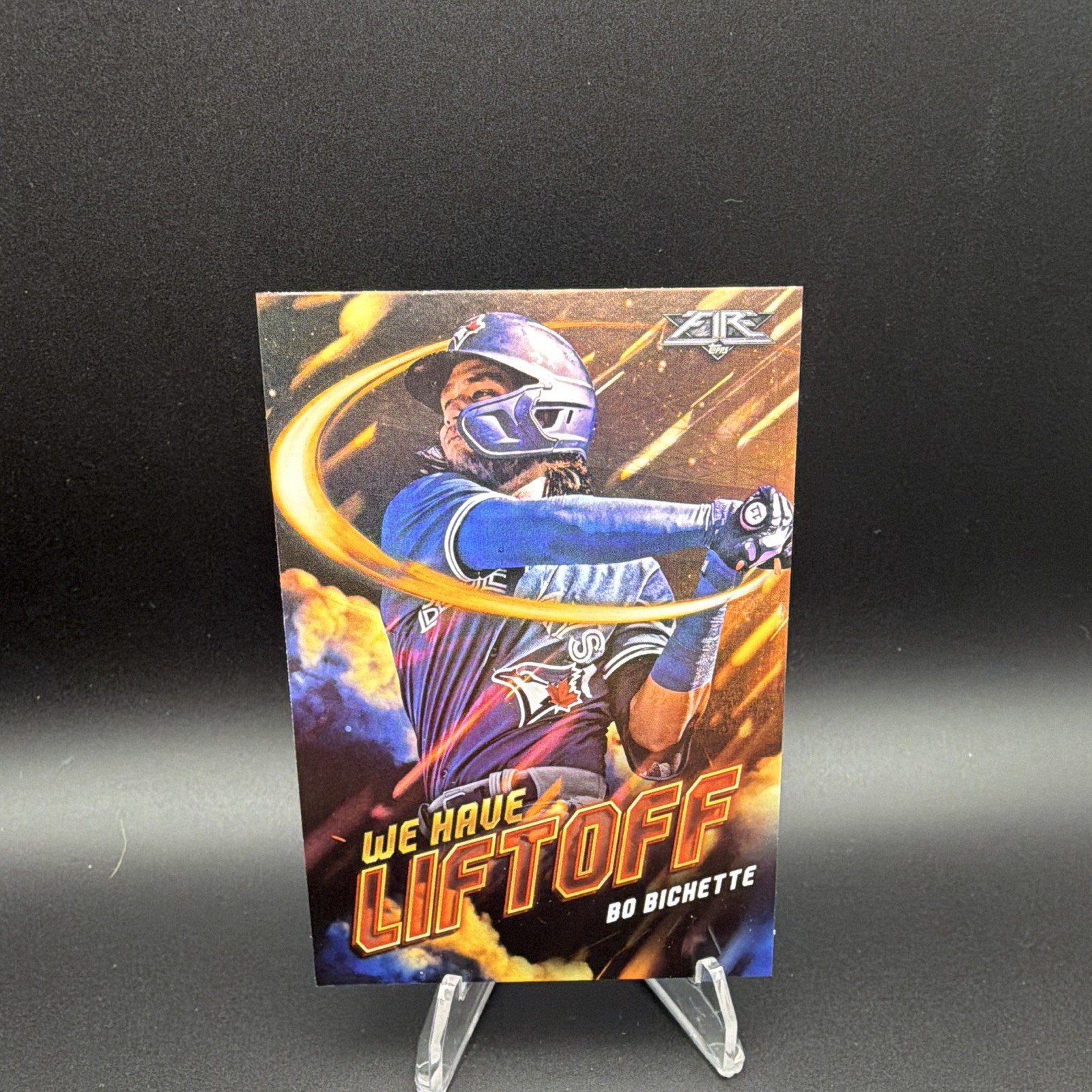 2021 Topps Fire Bo Bichette We Have Liftoff Insert WHL-17 Blue Jays