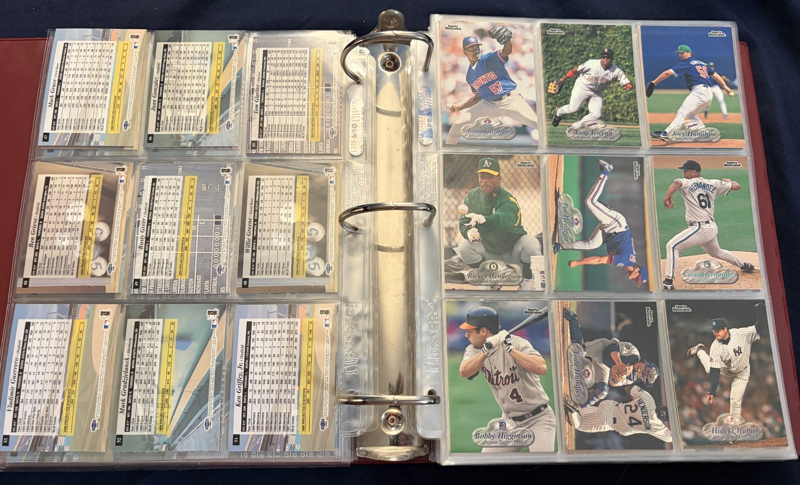 1998 Fleer Sports Illustrated Complete Set + 3 Inserts Sets in Pages & Binder!!!