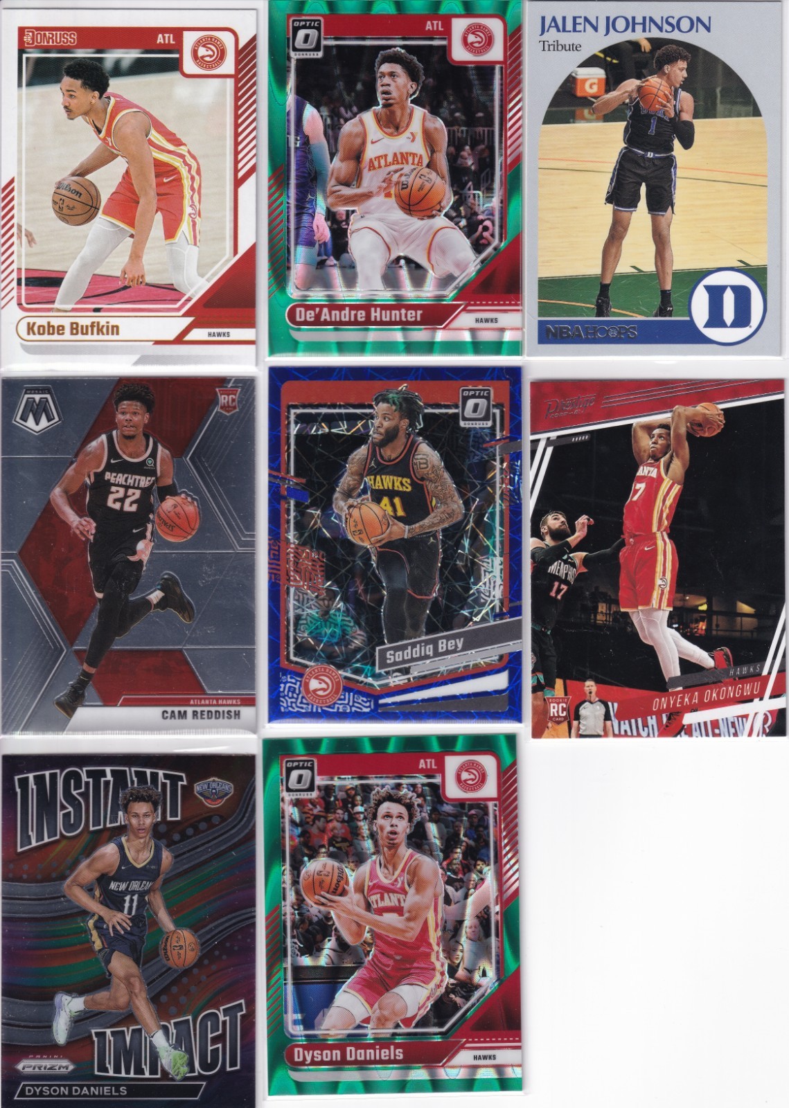 Atlanta Hawks NBA Lot – 8 Mixed NBA Cards Collection Lot | Modern Basketball Lot
