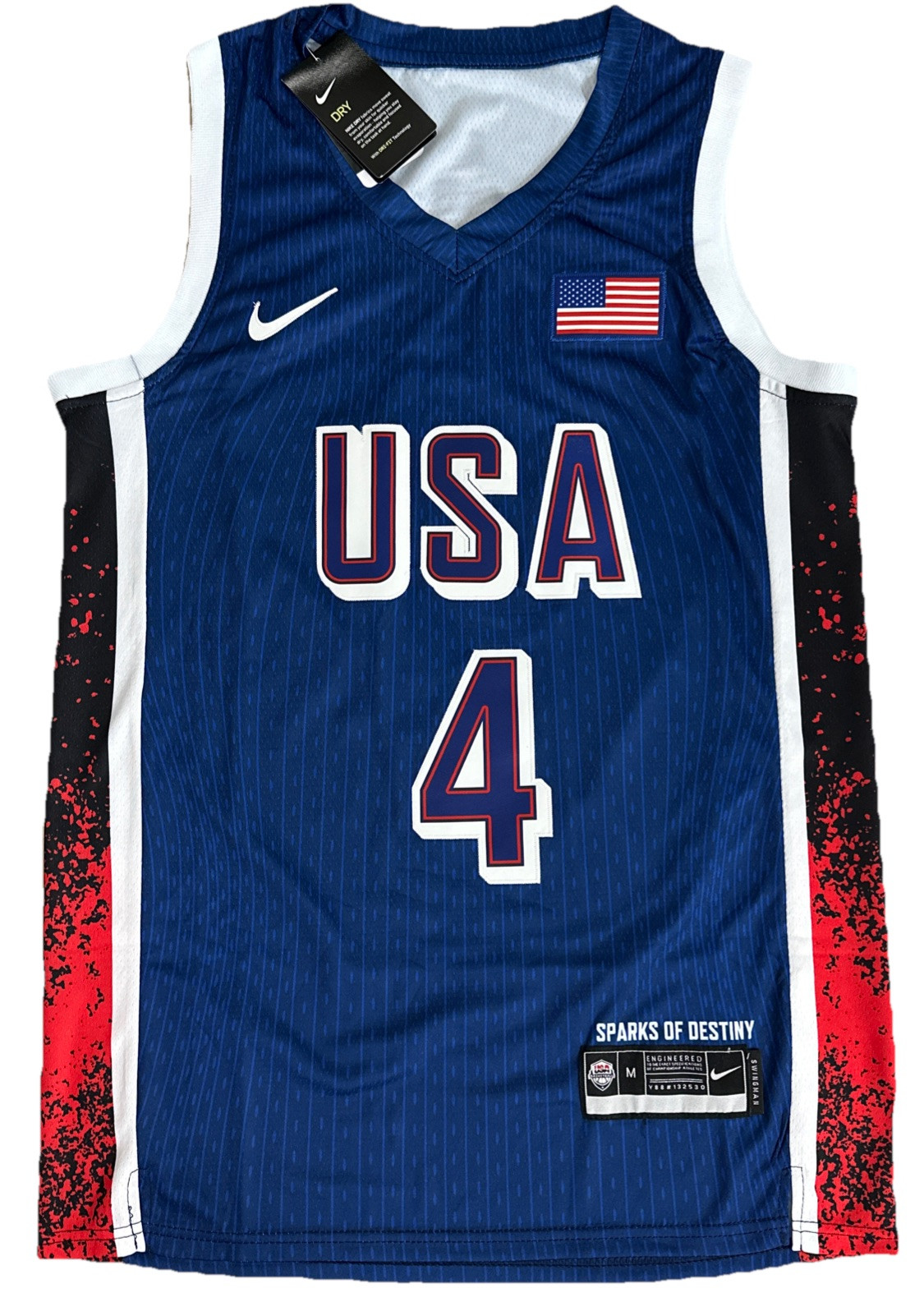 Steph Curry USA Olympics 2024 Jersey New Stitched Golden State Warriors Medium M