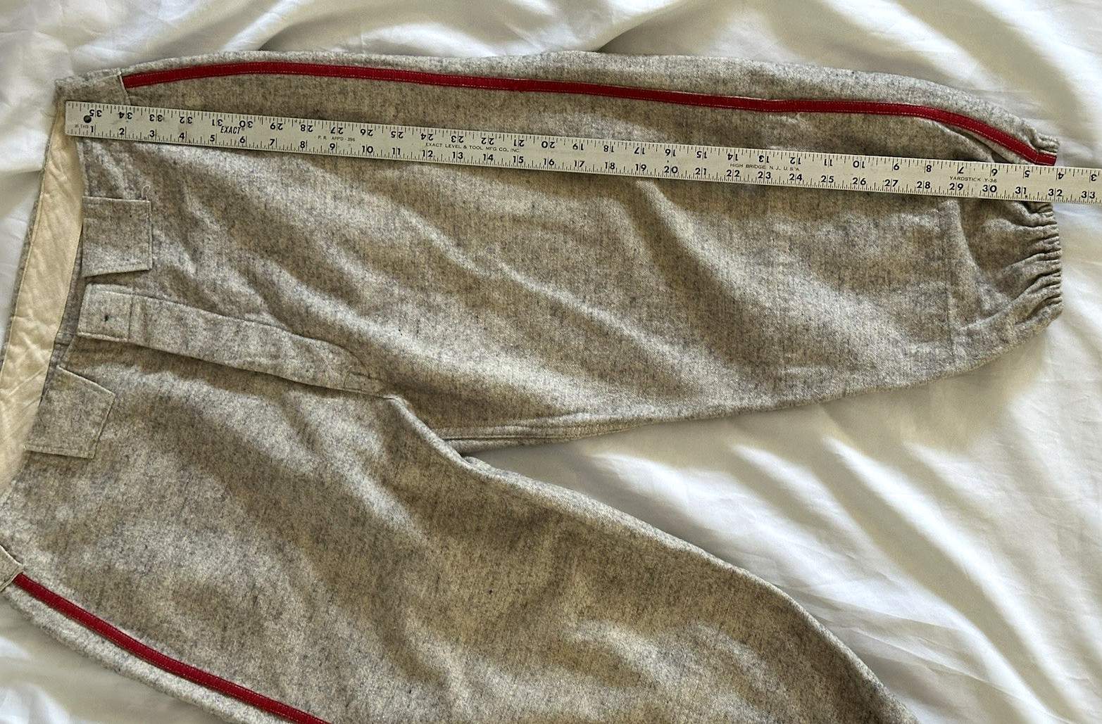 1940’s DODGERS Game Worn FLANNEL Baseball Jersey & Pants HACKETT MOTOR SALES