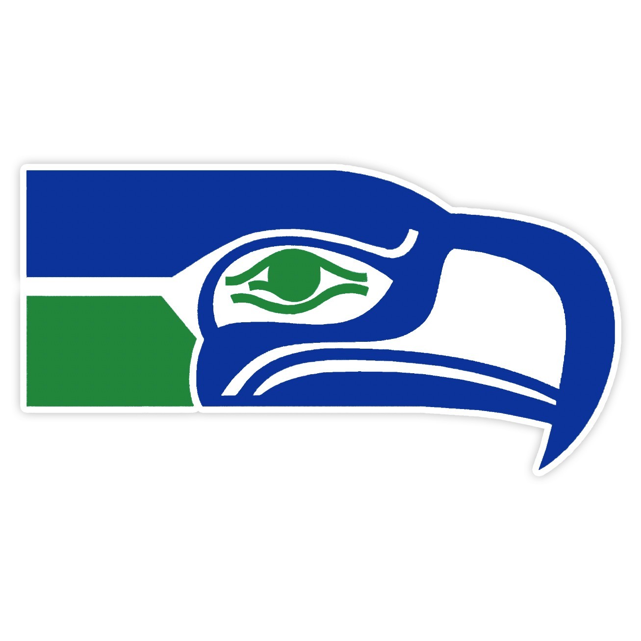 1976 – 2001 Seahawks Logo Sticker Old School Car Truck Vinyl Decal Seattle