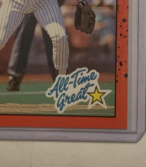 1990 Donruss Mike Schmidt “All Time Great” ERROR CARD No Dot After Inc RARE MINT