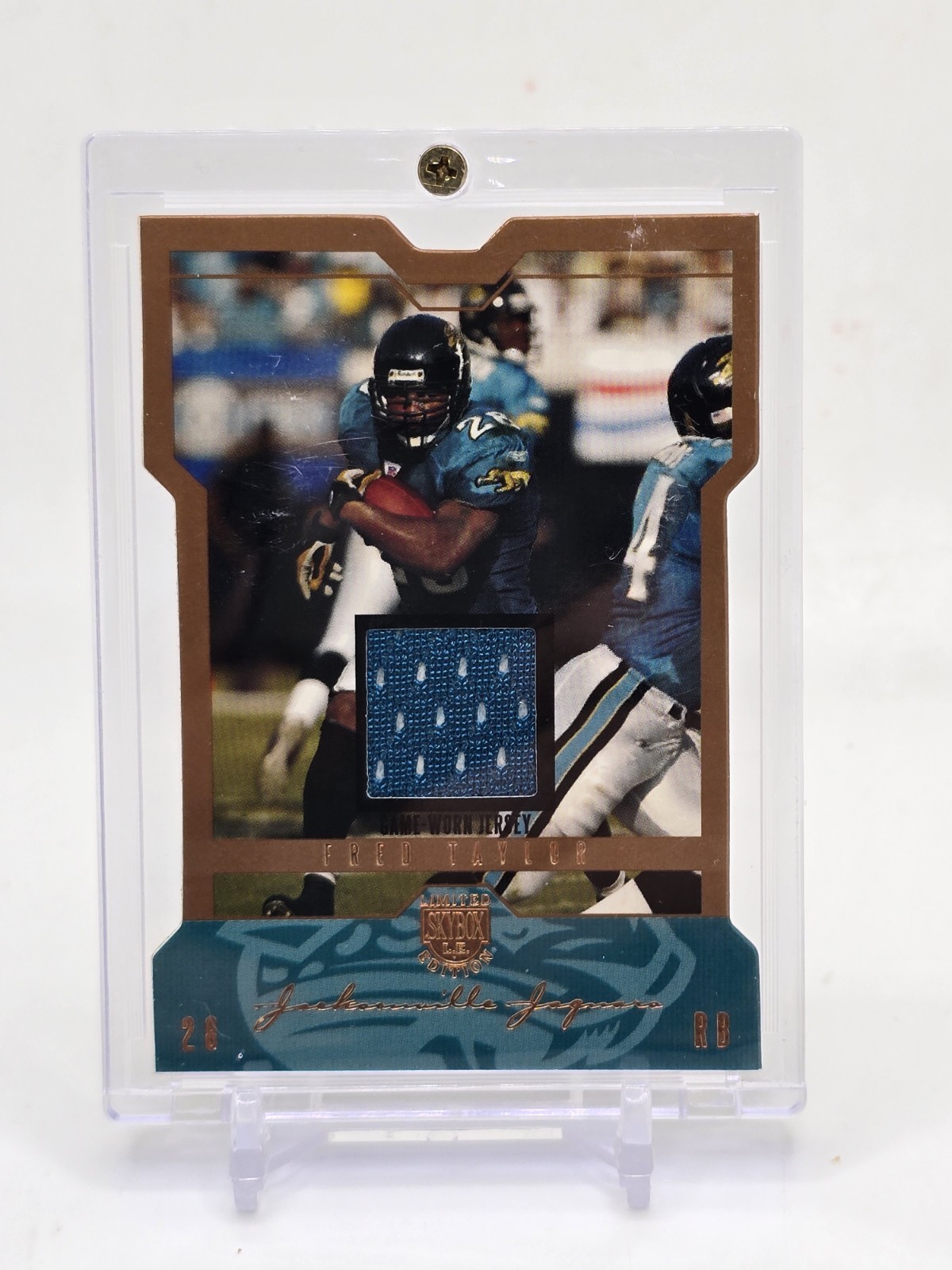 2004 SkyBox LE Limited Gold Fred Taylor GW Jersey Patch #14/99 Jaguars #17