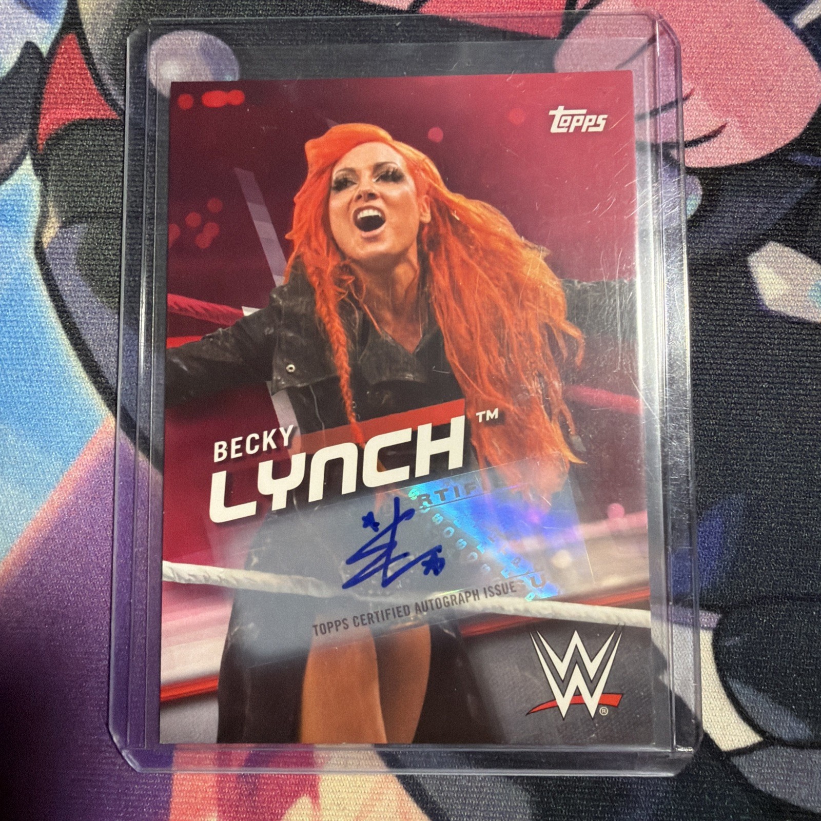 2016 Topps WWE Divas Revolution Red Autograph Auto #16 Becky Lynch /25
