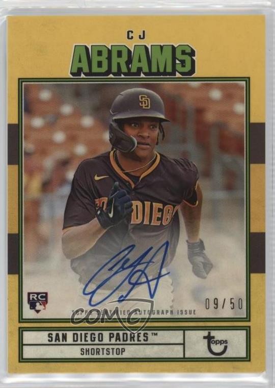 2022 Topps Brooklyn Collection Gold 9/50 CJ Abrams #AC-CA Rookie Auto RC 0vf5