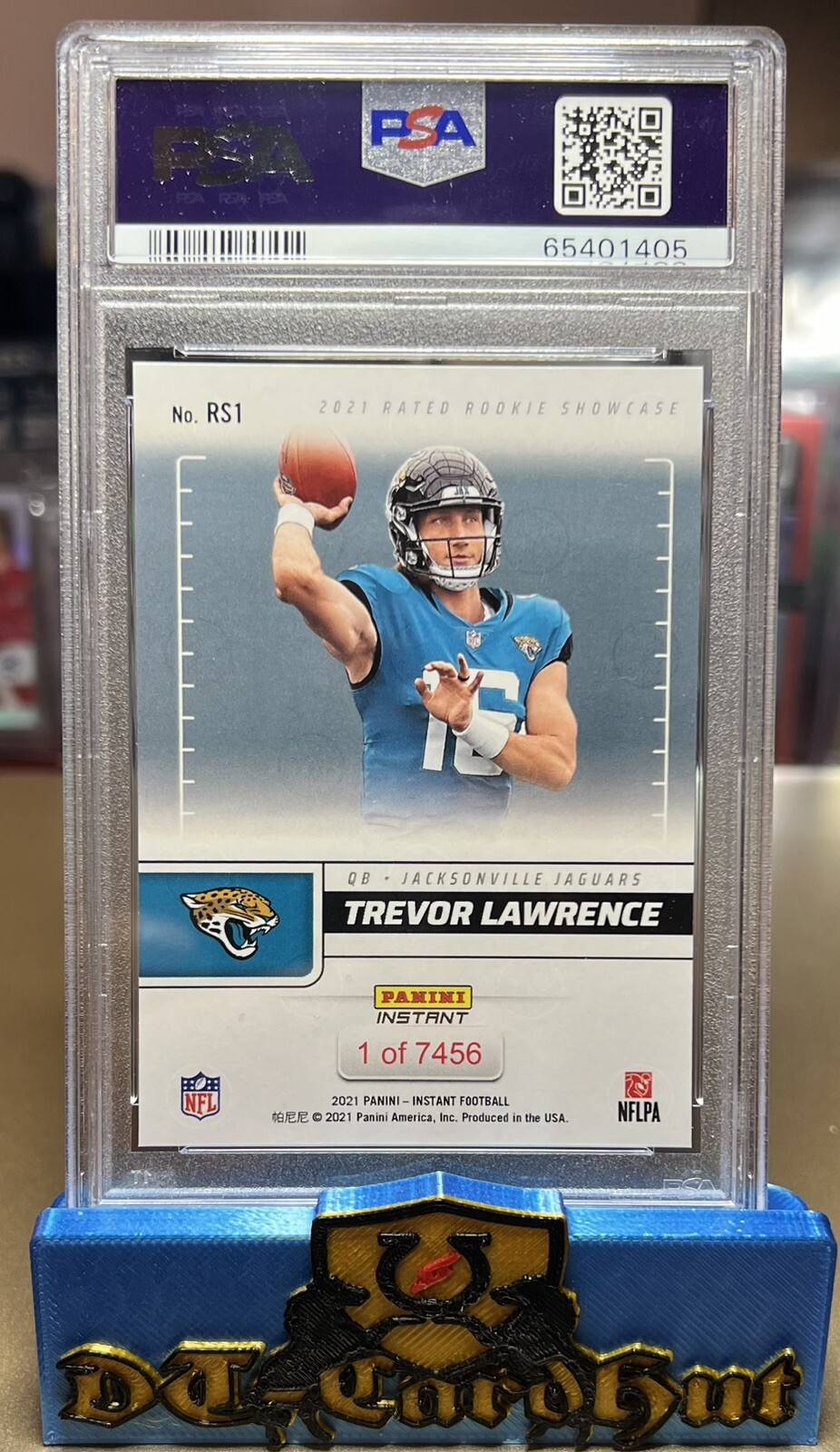 Trevor Lawrence 2021 Panini Rated Rookie Showcase PSA 9 #RS1 Non-Auto RC /7456