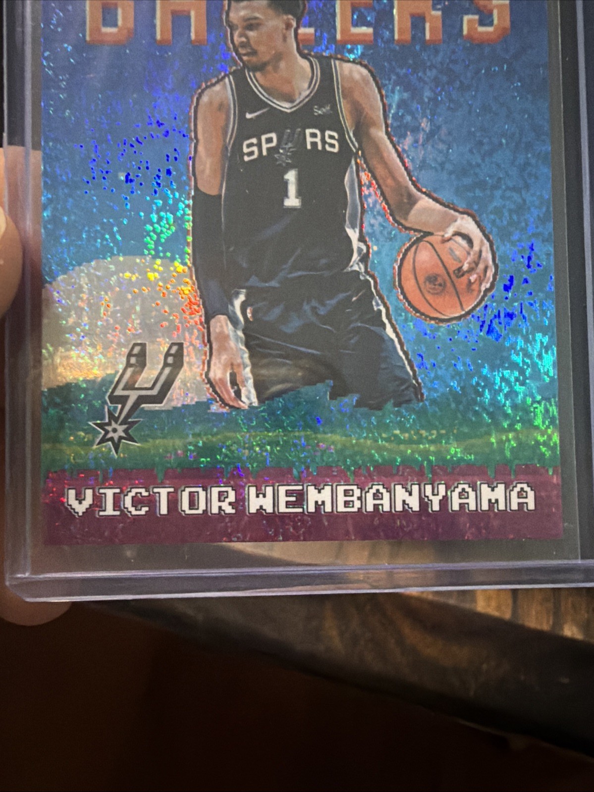8-Bit Ballers Blue Sparkle FOIL #8B-4 WEMbY Stock Legends Let-33 Pure Player 9