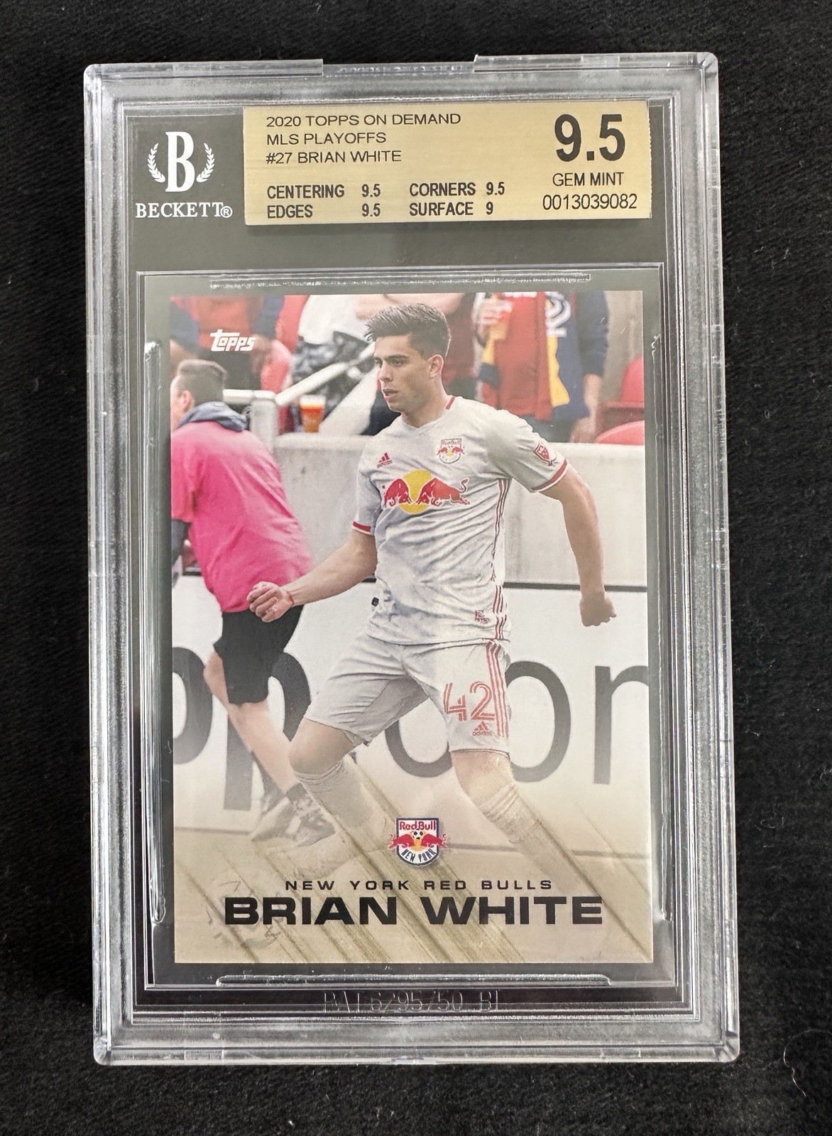 2020 Topps Now MLS BRIAN WHITE On Demand Playoffs BGS GEM MINT 9.5 NY Red Bulls
