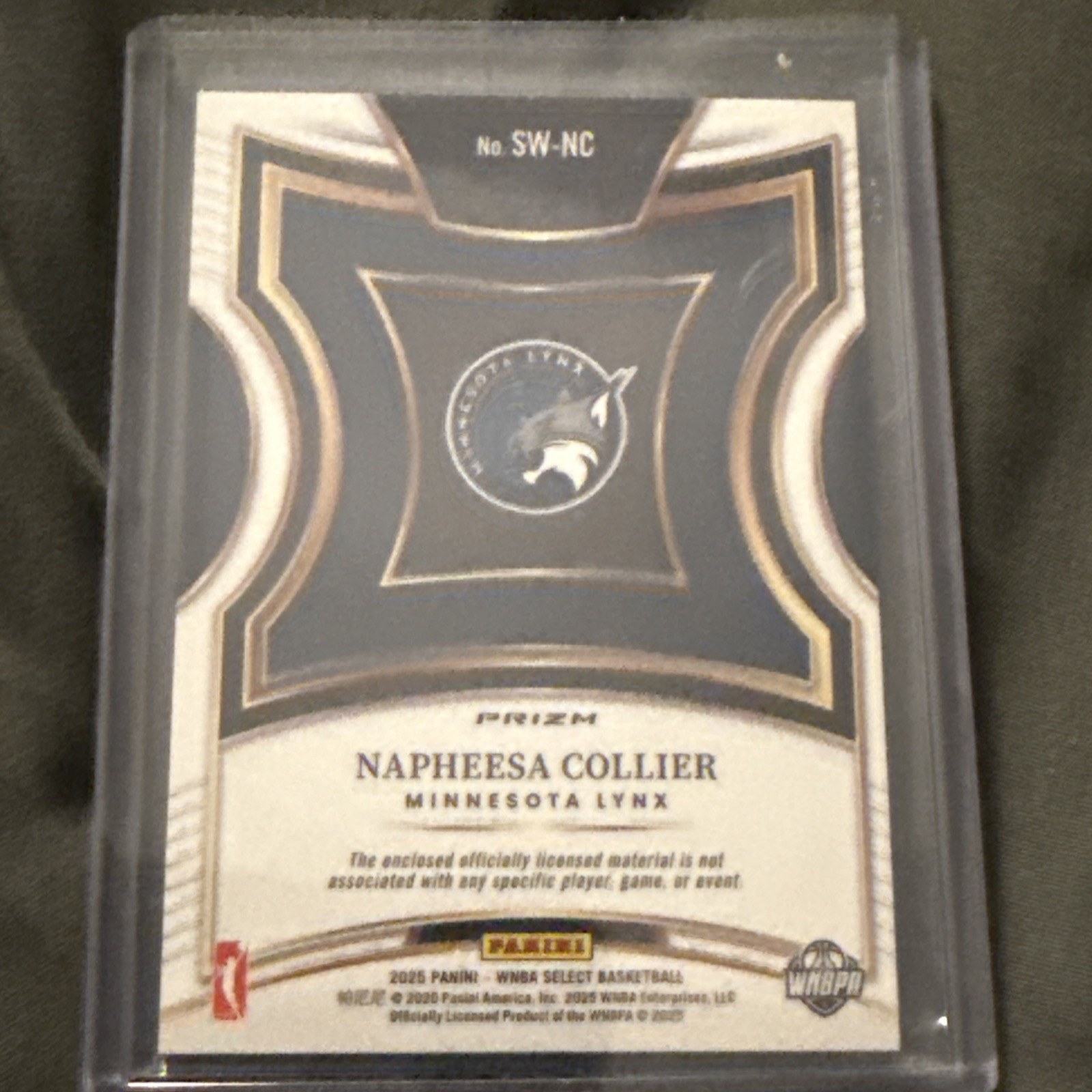 2025 WNBA Panini Select Napheesa Collier Silver Patch