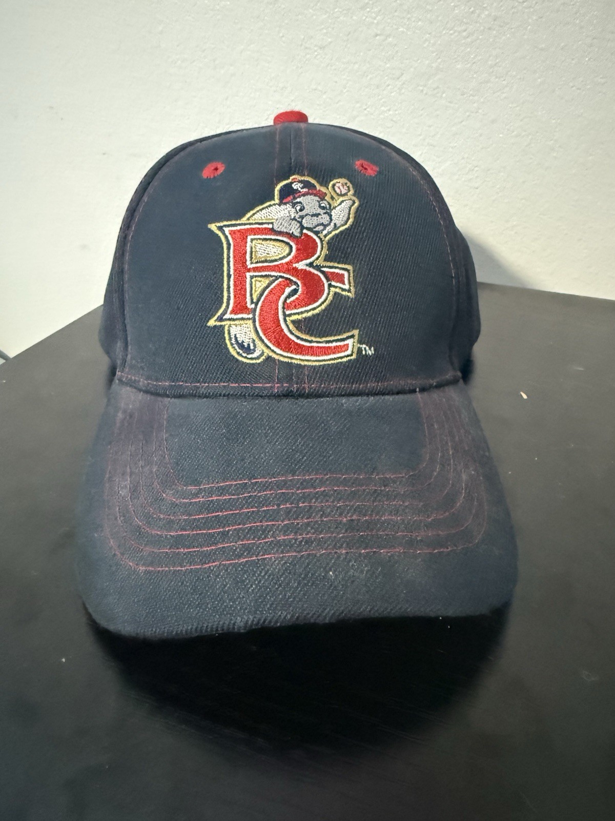 Promotional Adventures Brevard County Manatees Baseball Cap Adjustable Navy Red