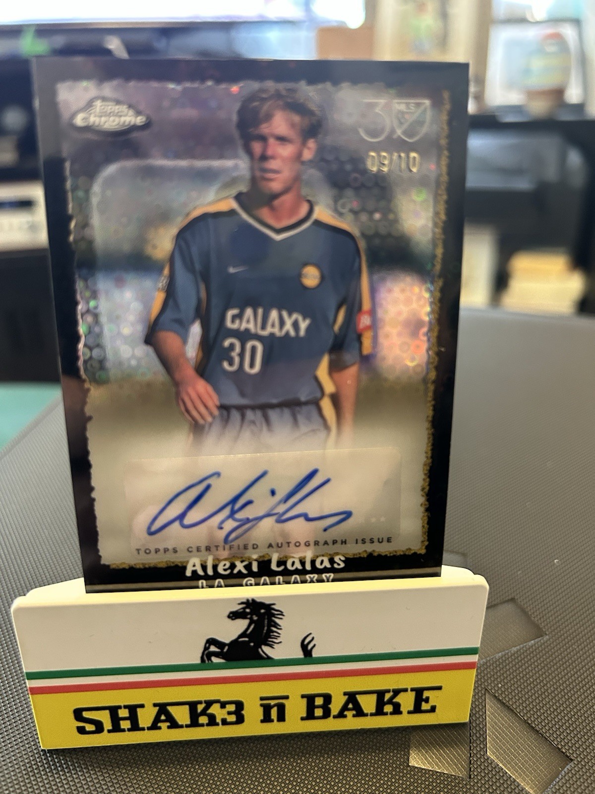 2025 Topps Chrome MLS Alexi Lalas 30th Pack Black Donut Auto 09/10 🔥🔥LA Galaxy