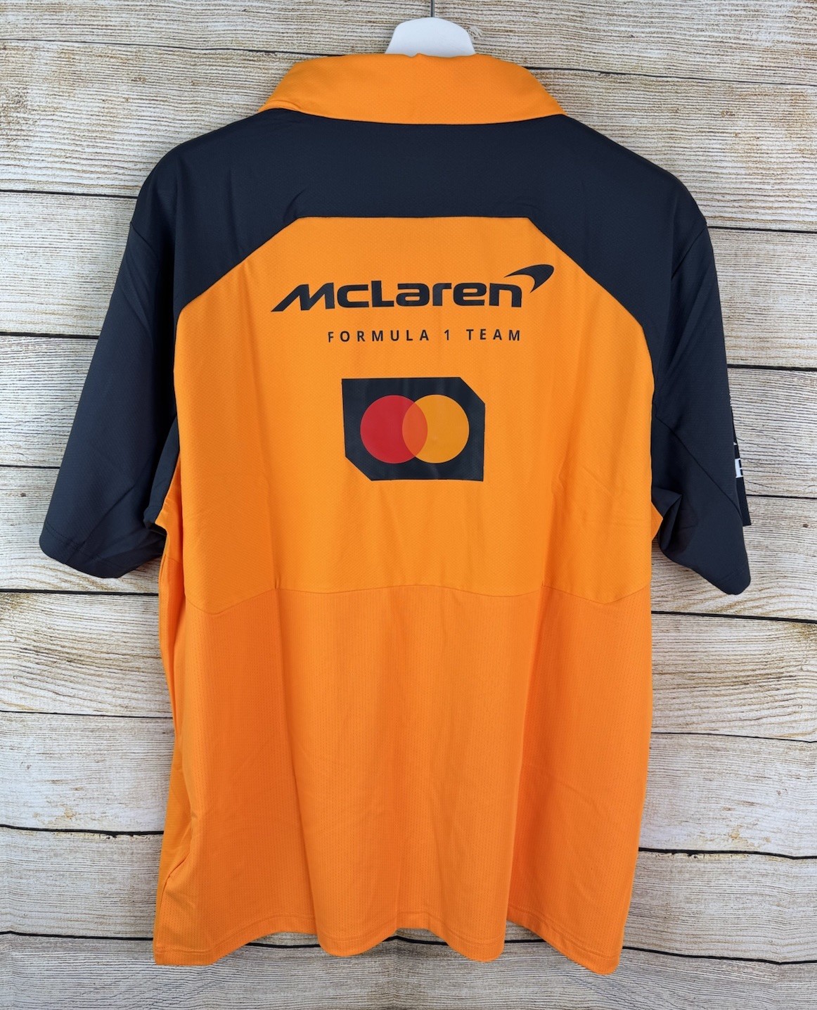 New McLaren Formula 1 Mens XL 2XL Team 2025 Polo Shirt Castore Papaya Orange F1
