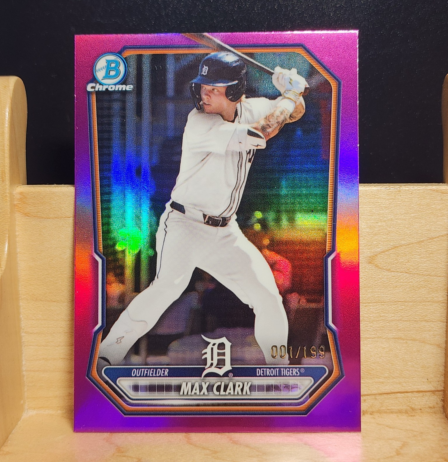 Bowman Chrome 2026 Max Clark Detroit Tigers Chrome Prospects BCP-2 Purple /199