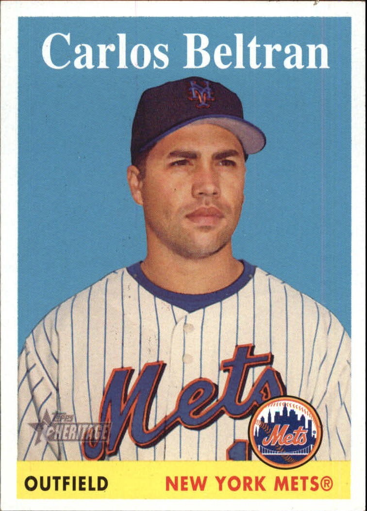 2007 Topps Heritage #336 Carlos Beltran – BB