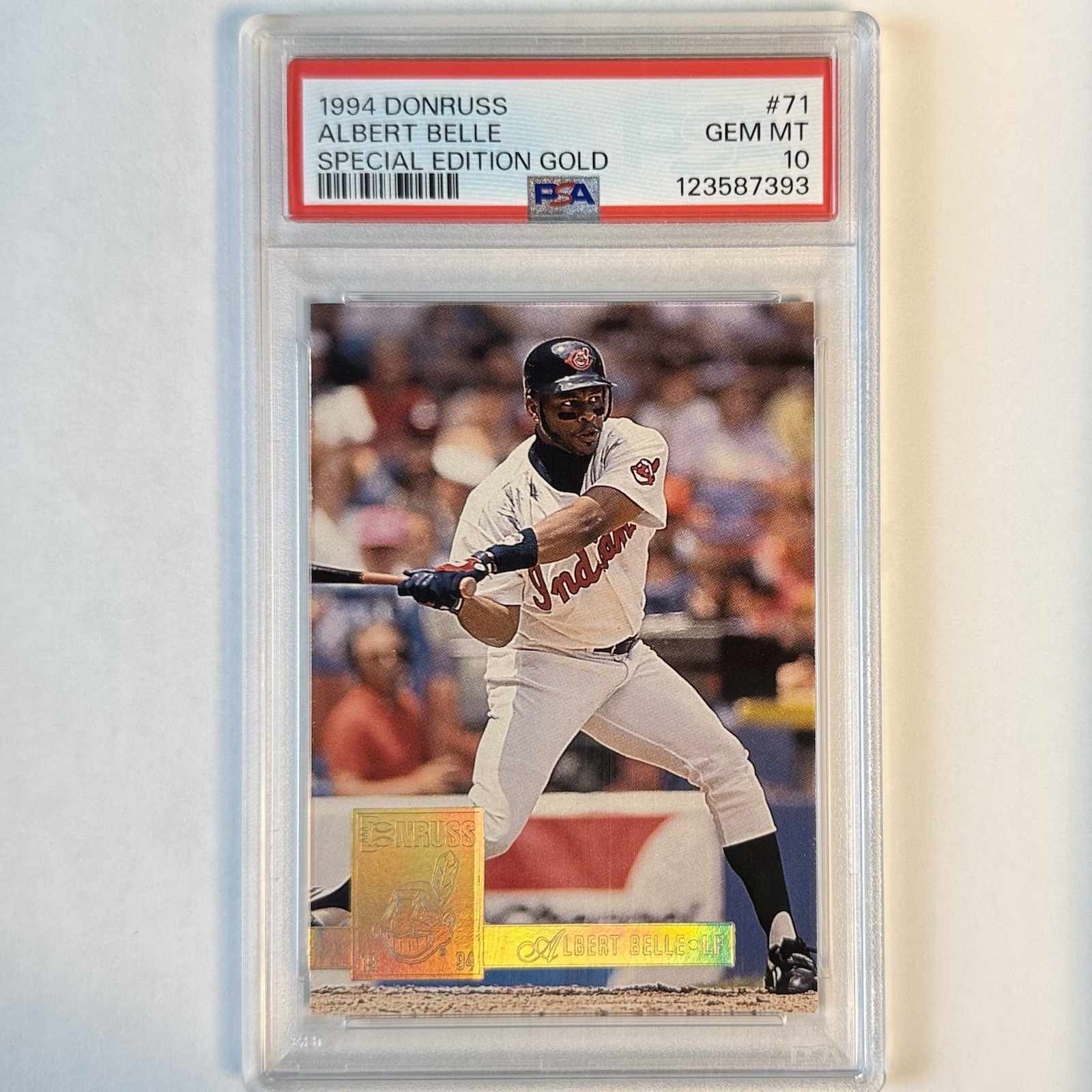 Albert Belle 1994 Donruss Special Edition Gold #71 PSA 10 / Pop 1 Indians MLB