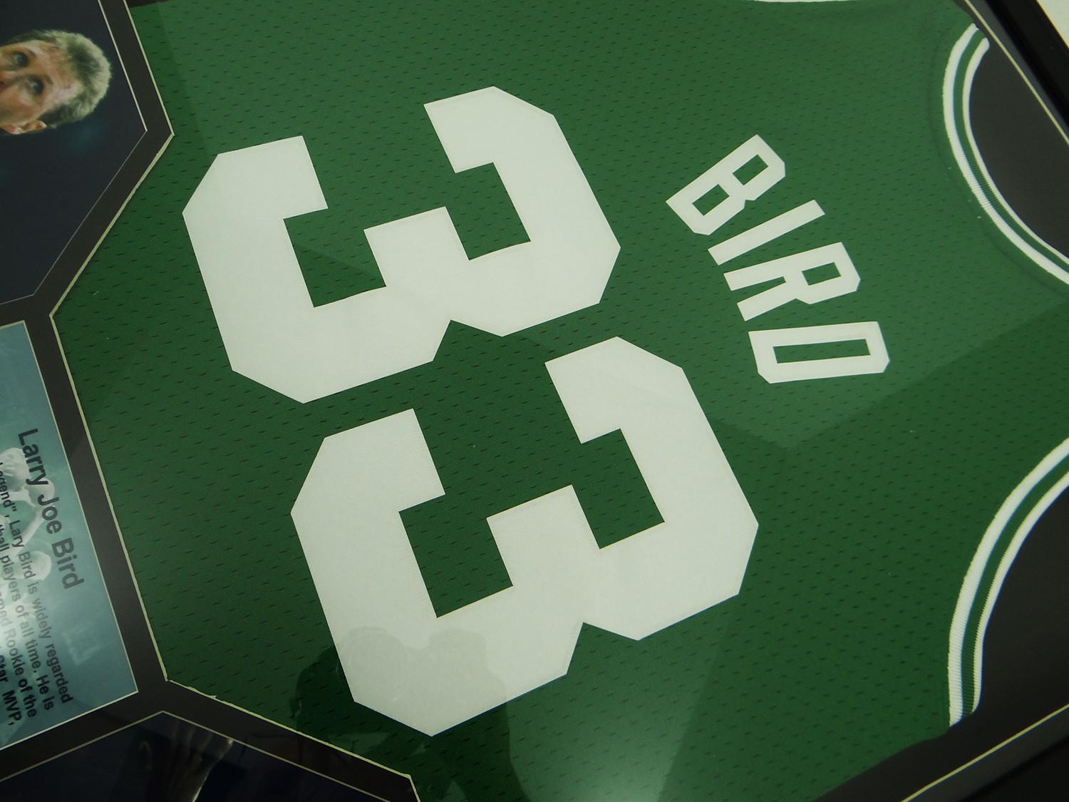 Larry Bird Celtics Mitchell & Ness Swingman 85-86 Season Jersey Framed UNSIGNED