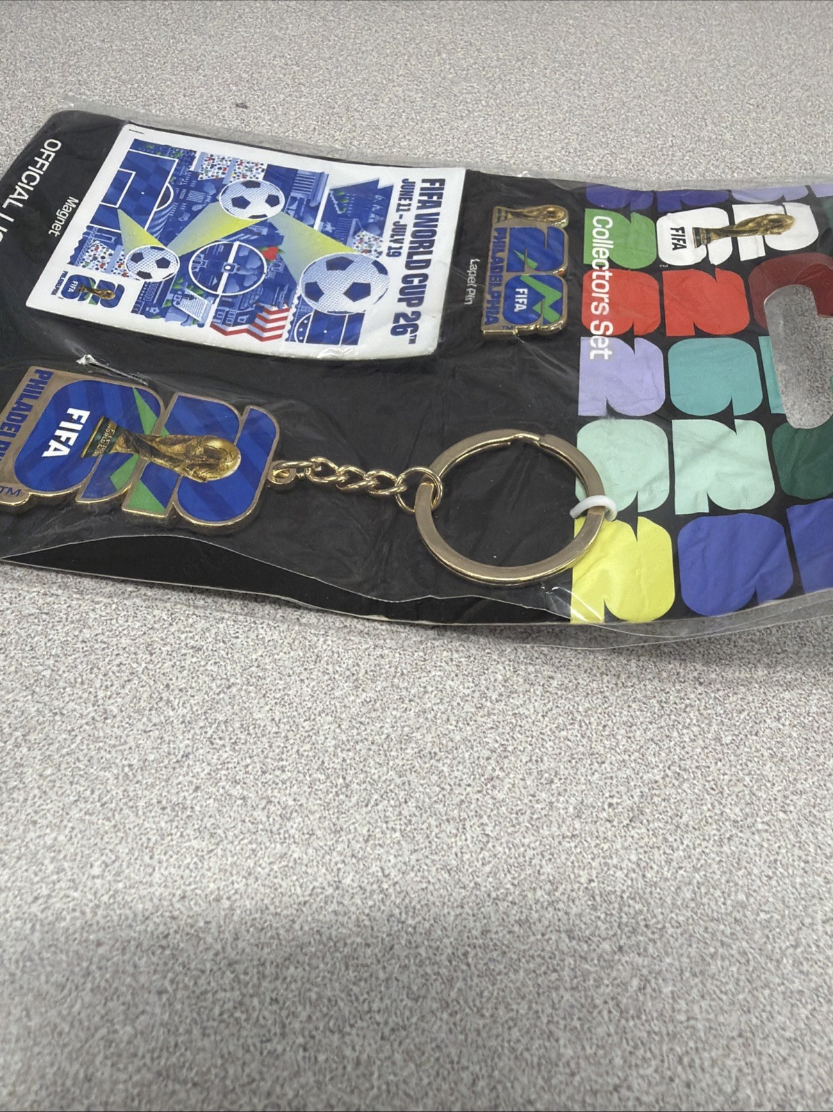 2026 FIFA World Cup Pin/Magnet/Keychain Set Philadelphia