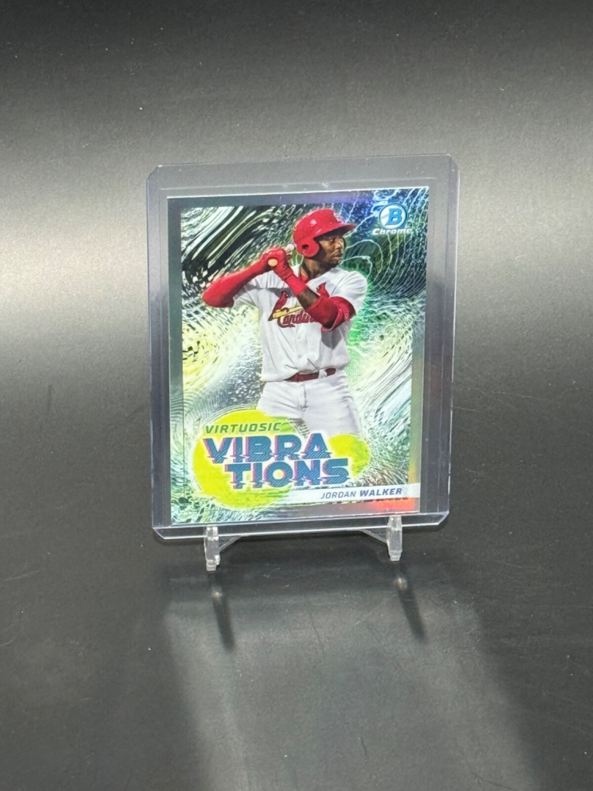 2022 Bowman Chrome #VV-13 Jordan Walker Virtuosic Vibrations St. Louis Cardinals