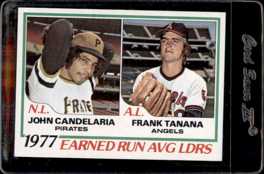 1978 Topps #207 ERA Leaders John Candelaria Frank Tanana – Nice Card