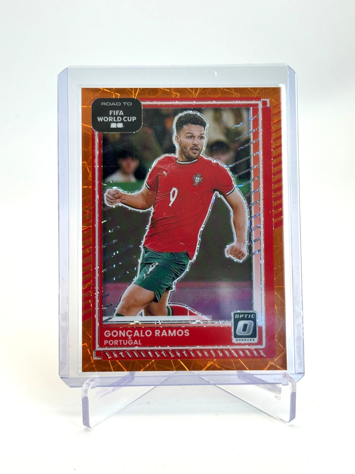 2025-26 Donruss Optic Road to World Cup Goncalo Ramos Orange Lazer /199 Portugal