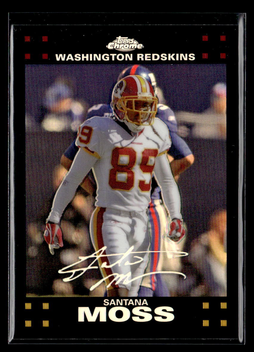 Santana Moss – 2007 Topps Chrome Refractors #TC140 Washington Redskins
