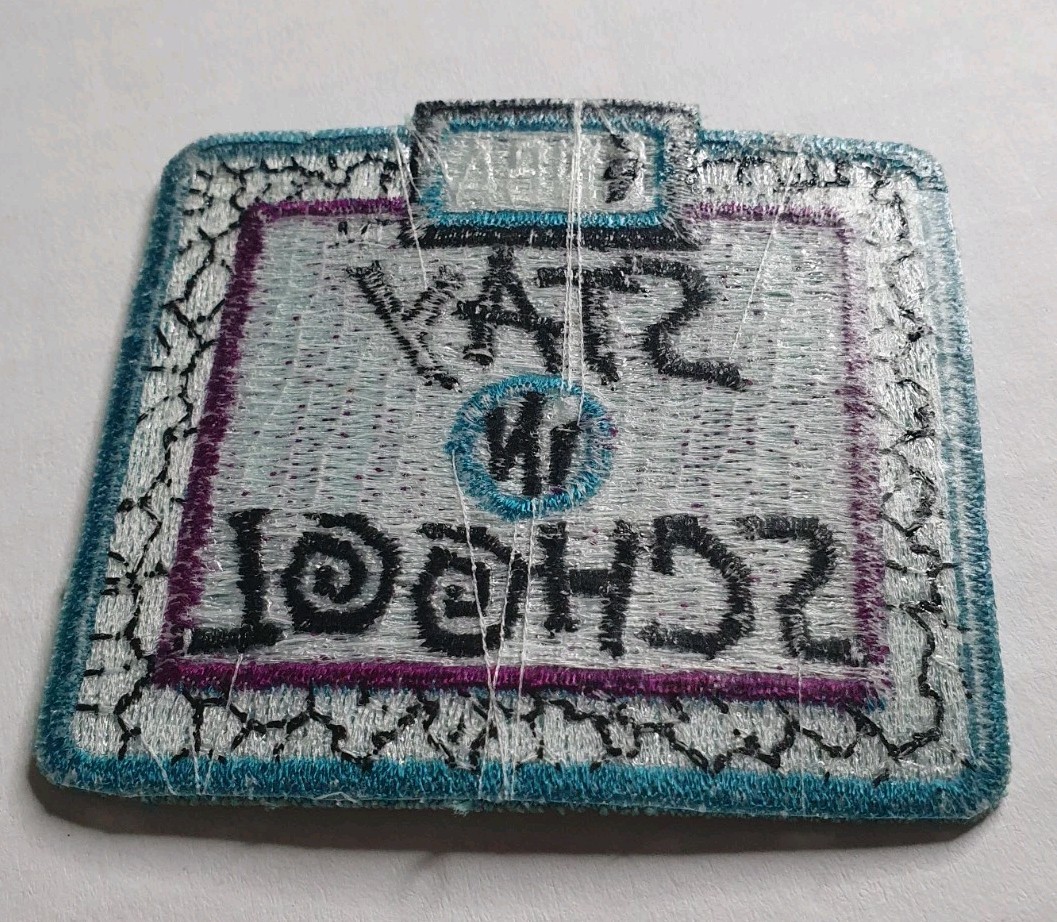 90’s NBA Stay In School Official Patch Iron On Vintage New NOS