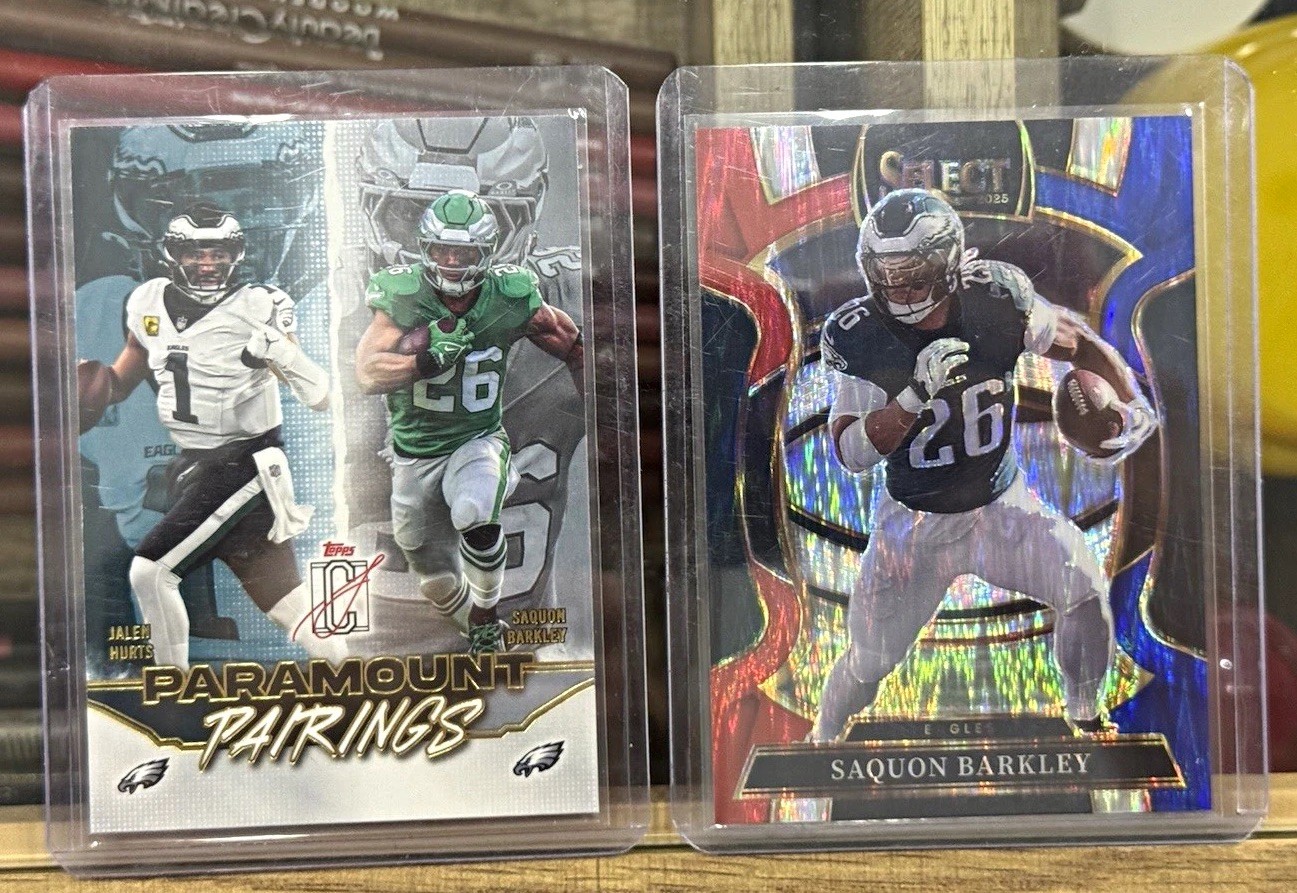 Topps/Panini 2025 Hurts Barkley Paramount Pairings PP-5 Prizm #90 2-Card Lot