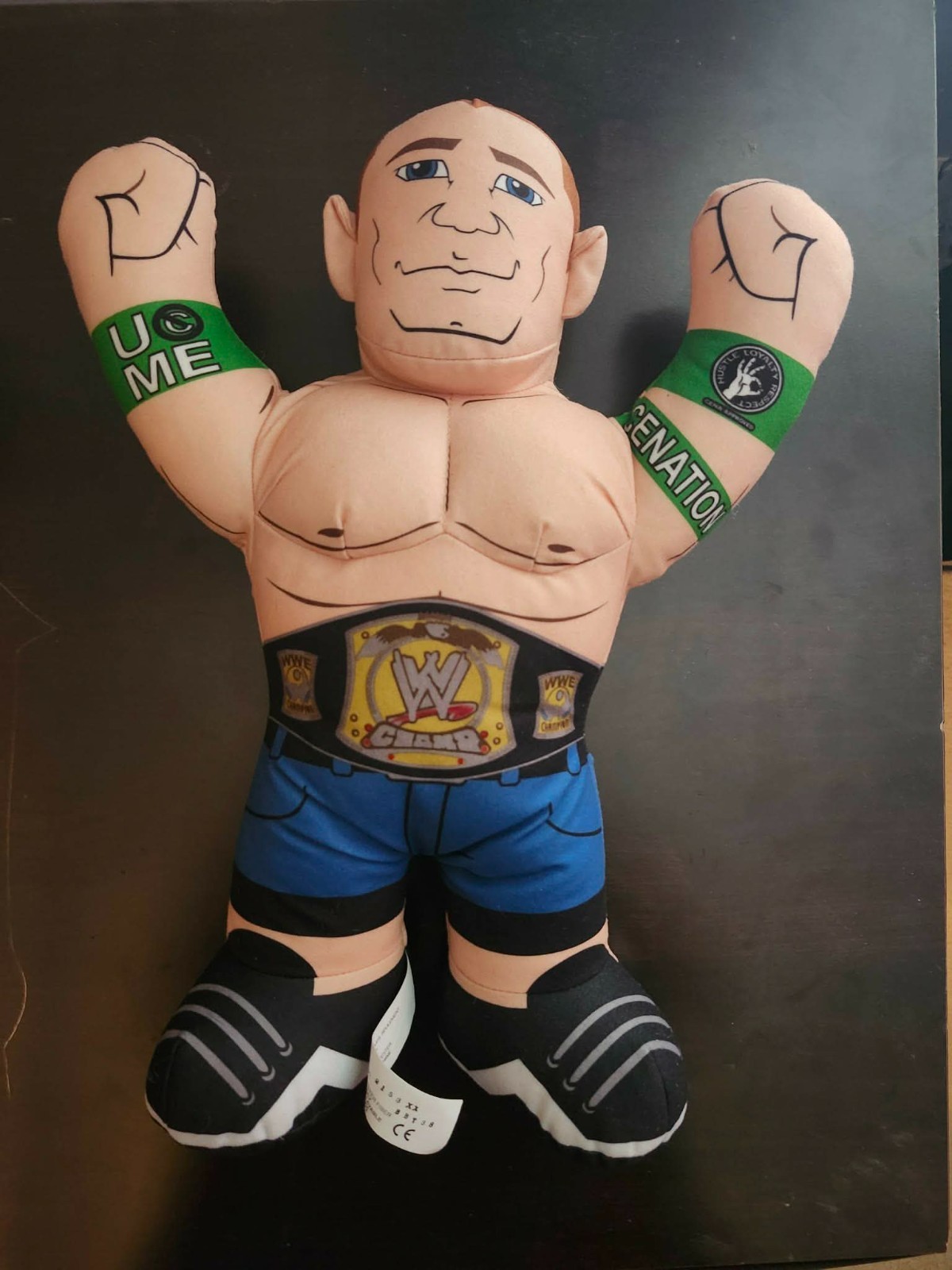 WWE John Cena Plush Doll Cenation Stuffed Toy Champion Belt Wrestling Figure