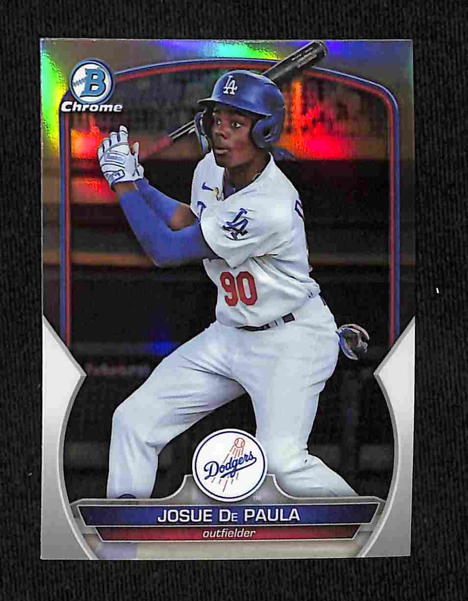 2023 Bowman Draft – Josue De Paula Chrome Refractor #BDC-132 Dodgers Prospect