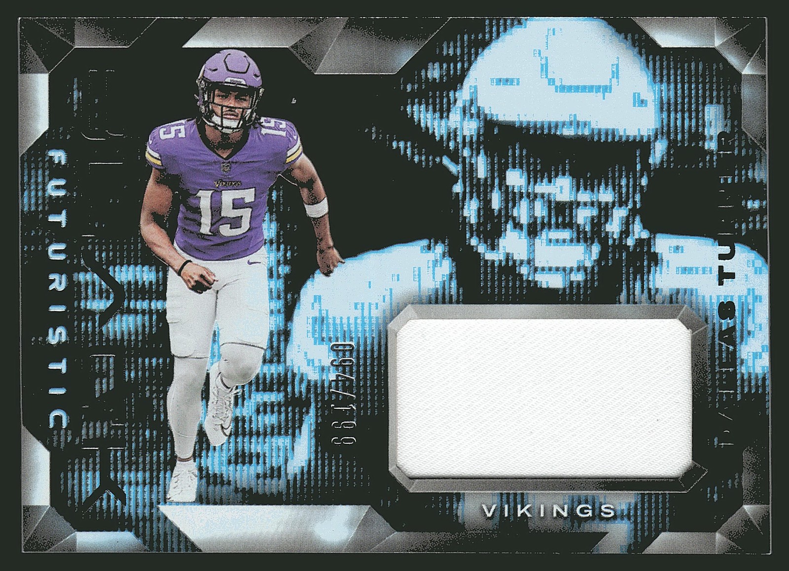 2024 Panini Black #F-DTR Dallas Turner Futuristic #/199 SN,MEM